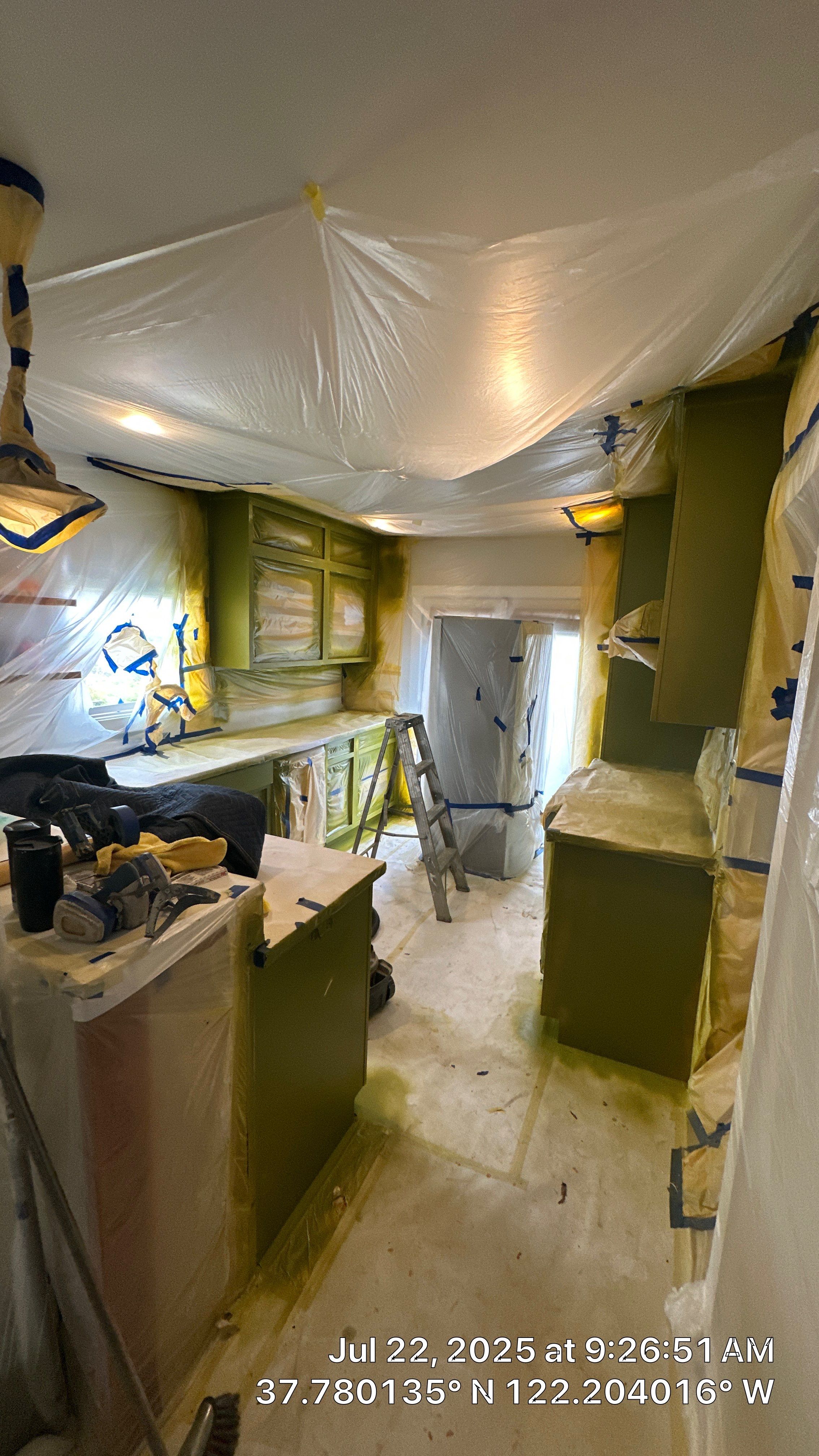 Custom Cabinet Painting  by Herrera’s Bay Area Painting inc.