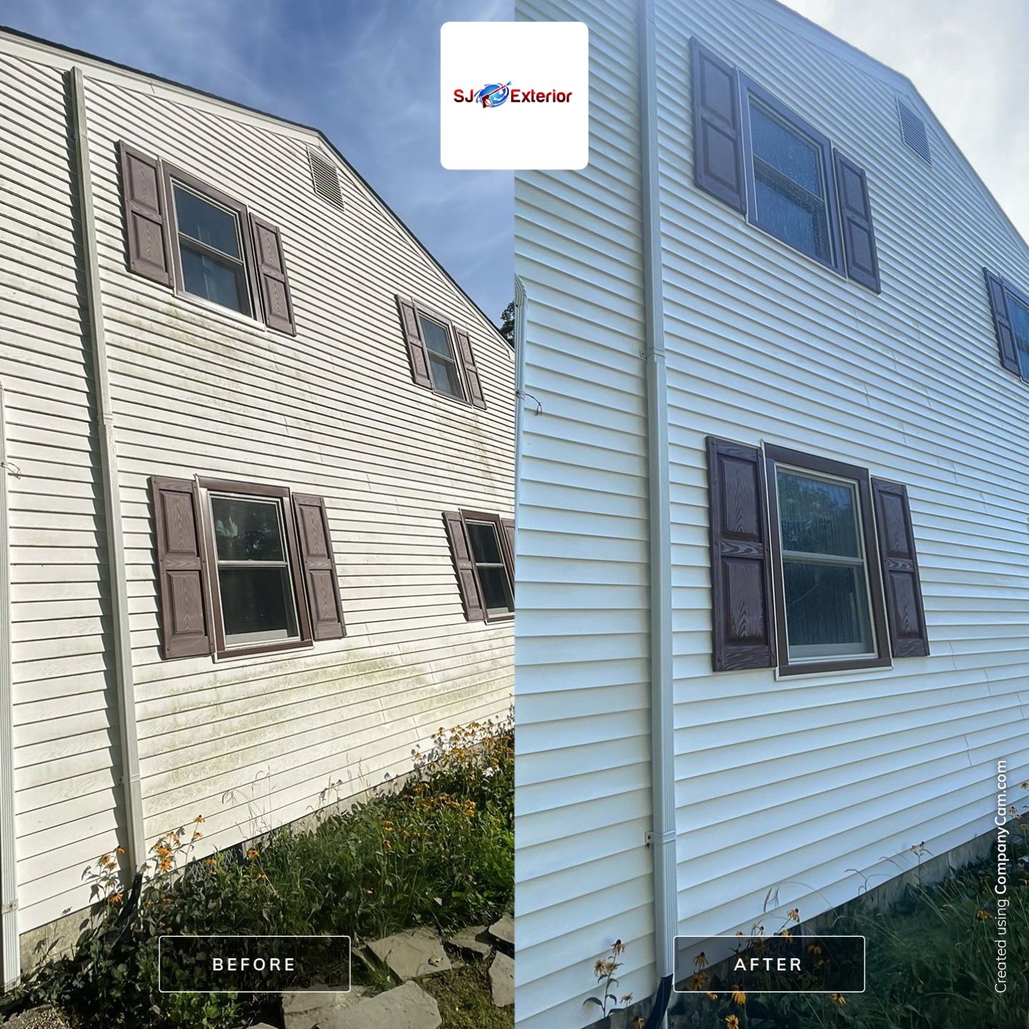 Fire Place Wash & House Wash by SJ Exterior