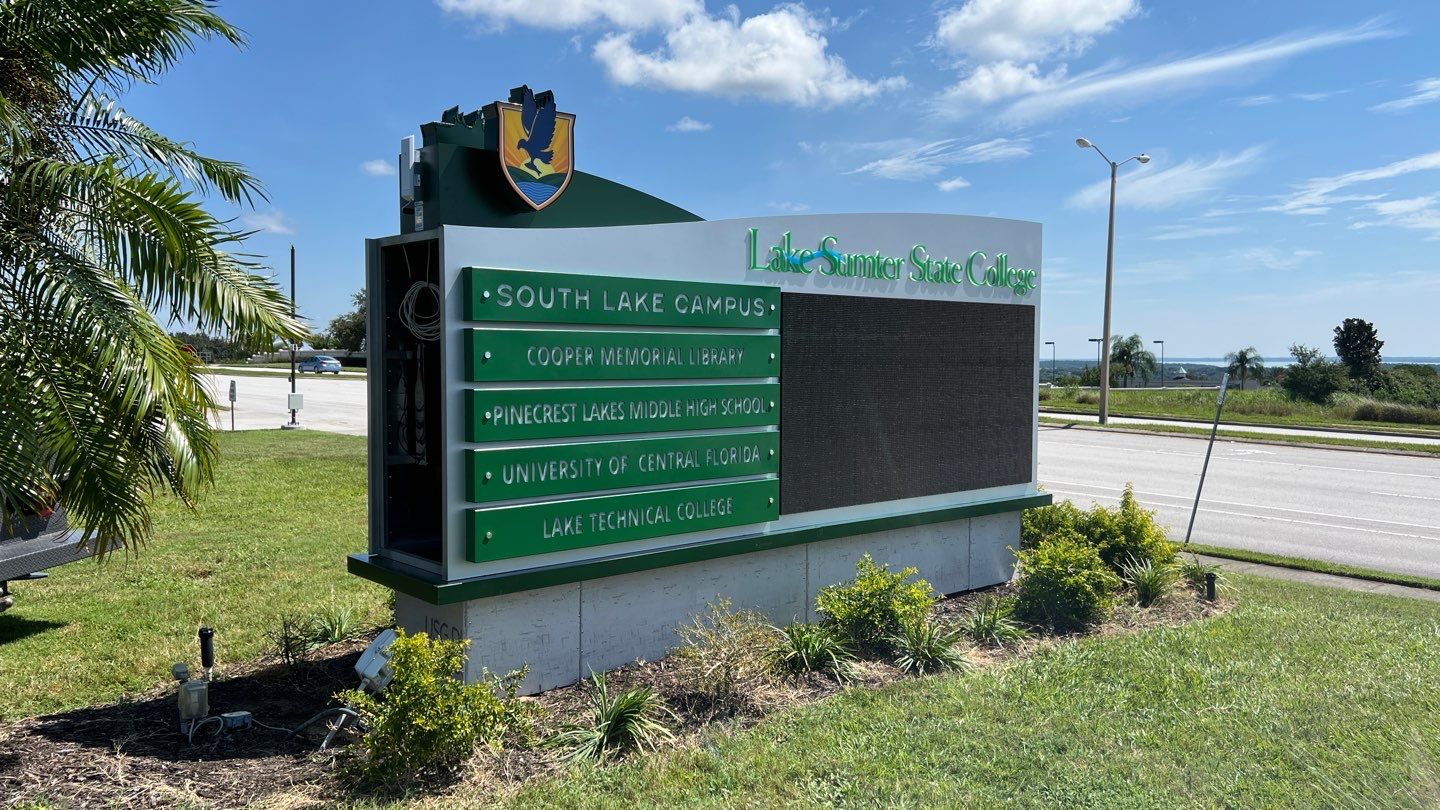Monument Sign for LSSC Clermont by SignCrafters