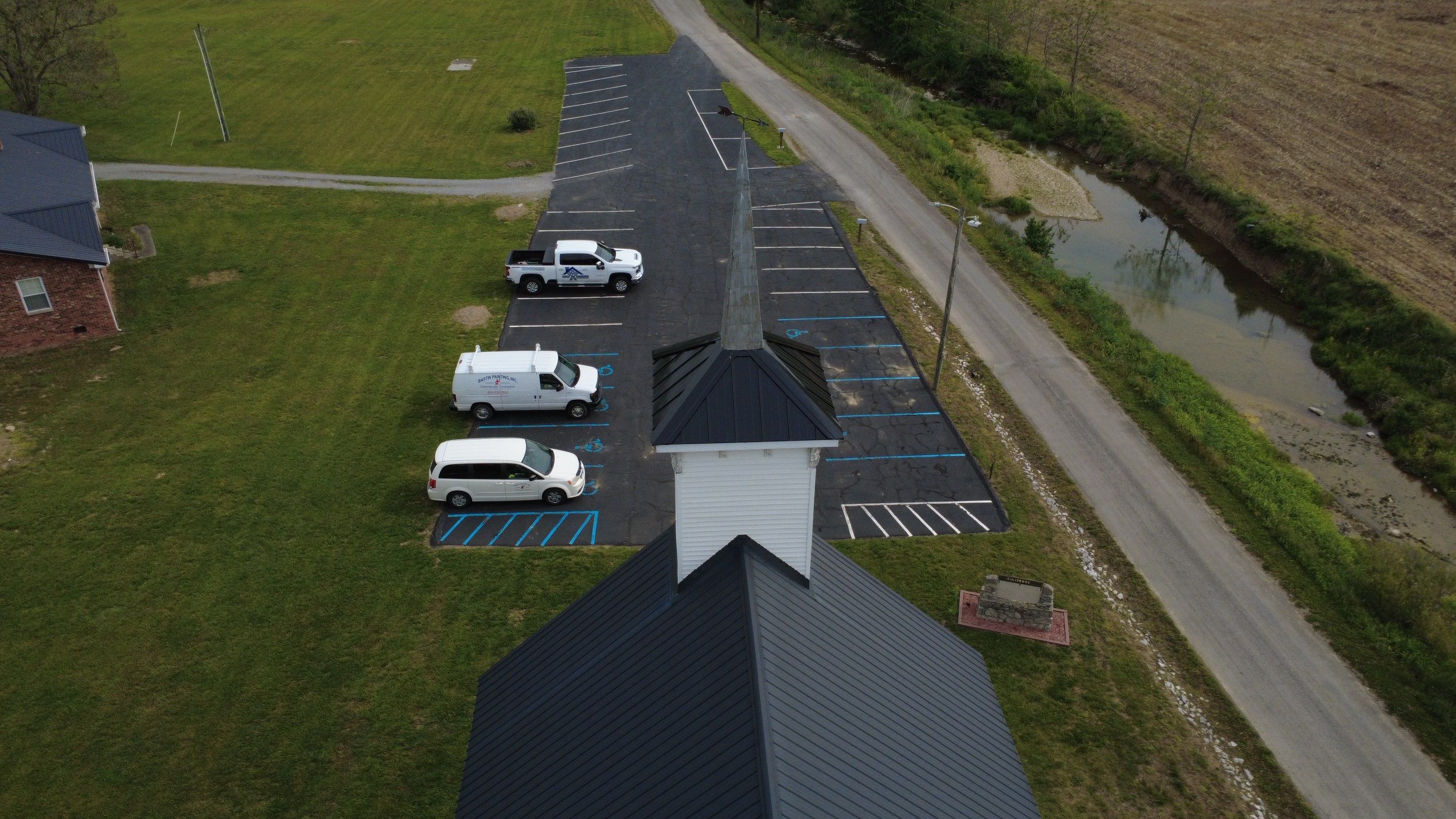 Hustonville Church Steeple Roof Restoration by Stout Exteriors
