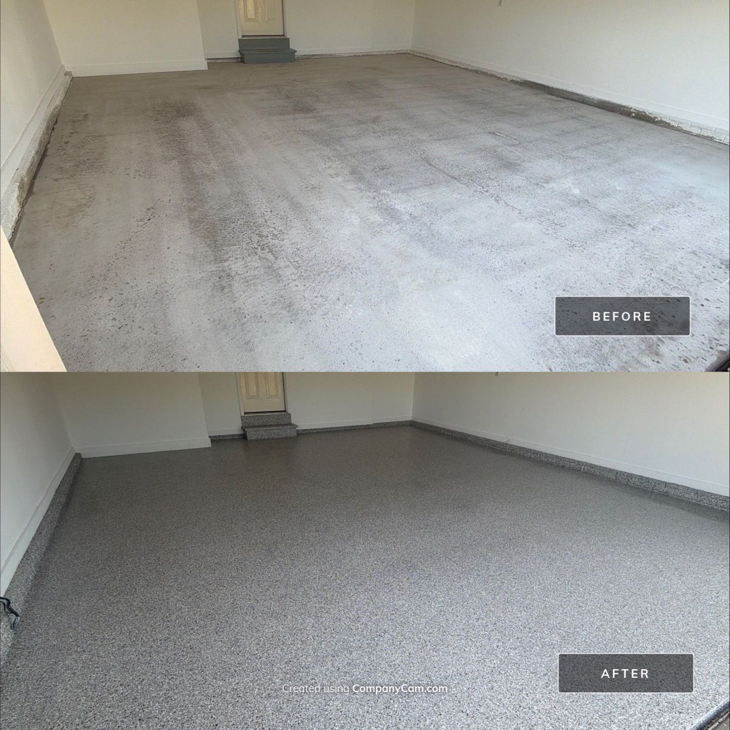 Urbandale Garage Transformation by Revival Concrete Coatings