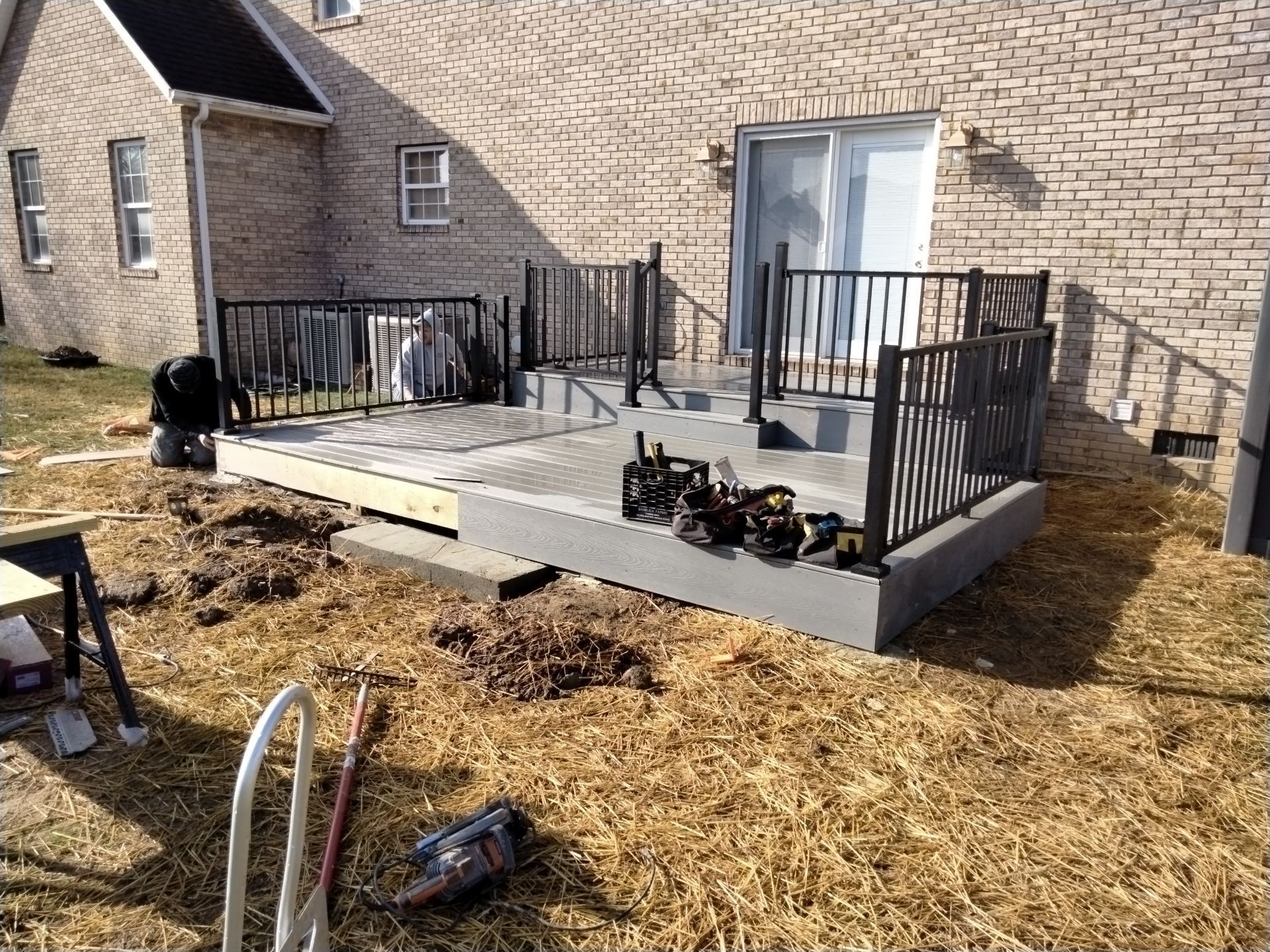 Deck Replacement using Trex Decking and Railing by Secure Construction Company Inc