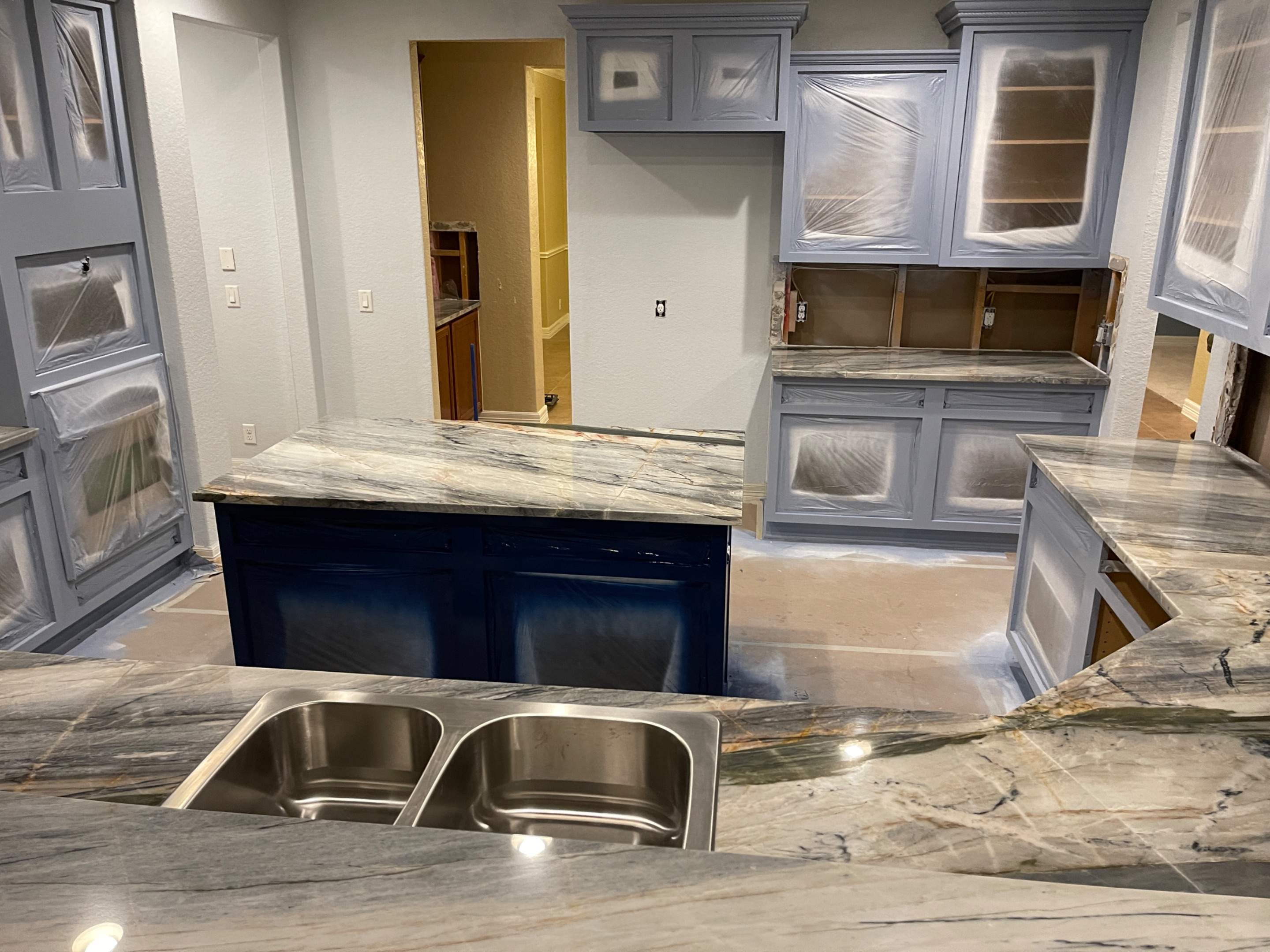 Custom Natural Stone Countertop Installation for San Antonio Kitchen Remodel by Mena stone surfaces