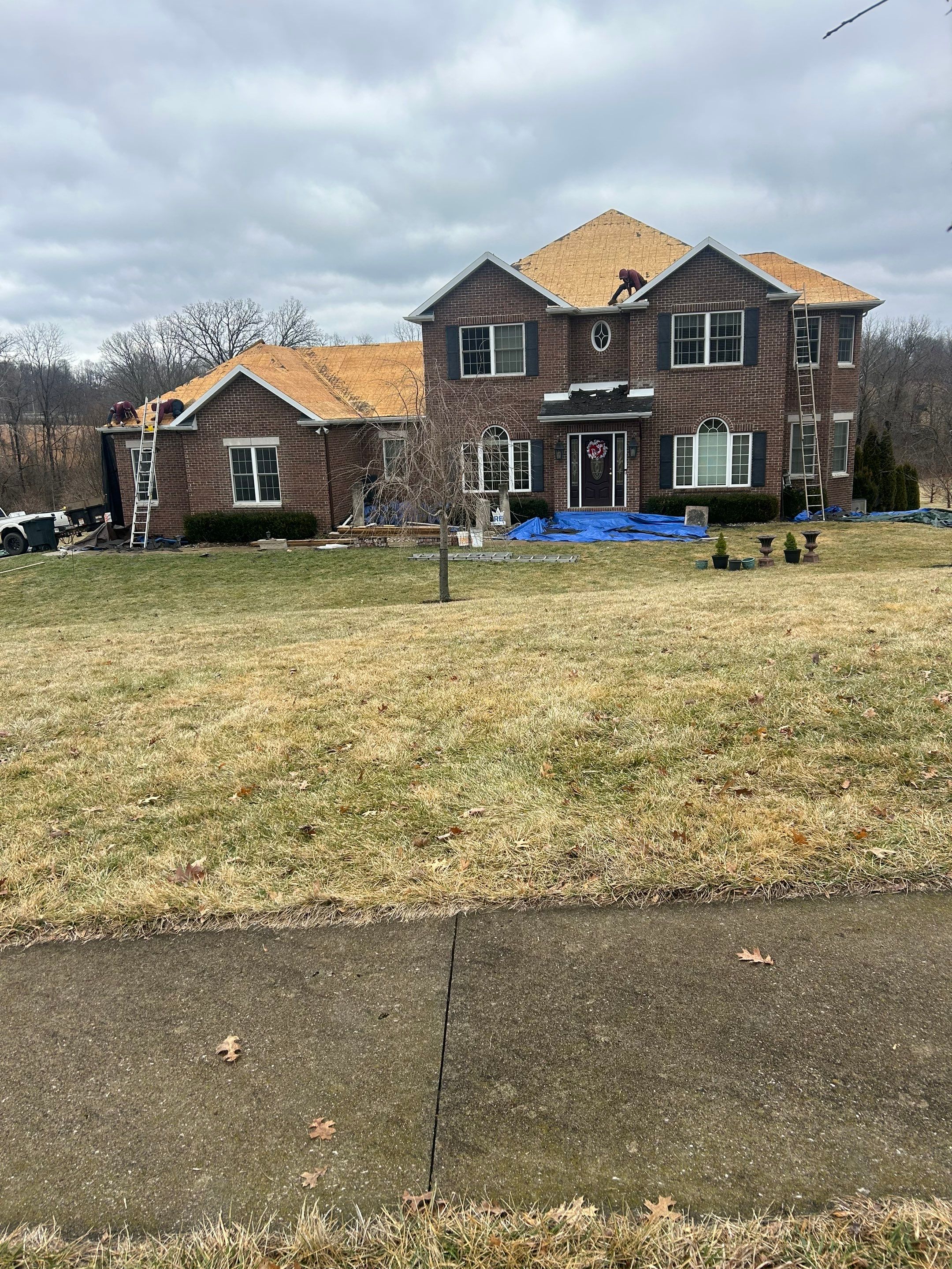 Residential Roofing Installation using Malarkey Vista AR Shingles (Black Oak) by Koontz Construction