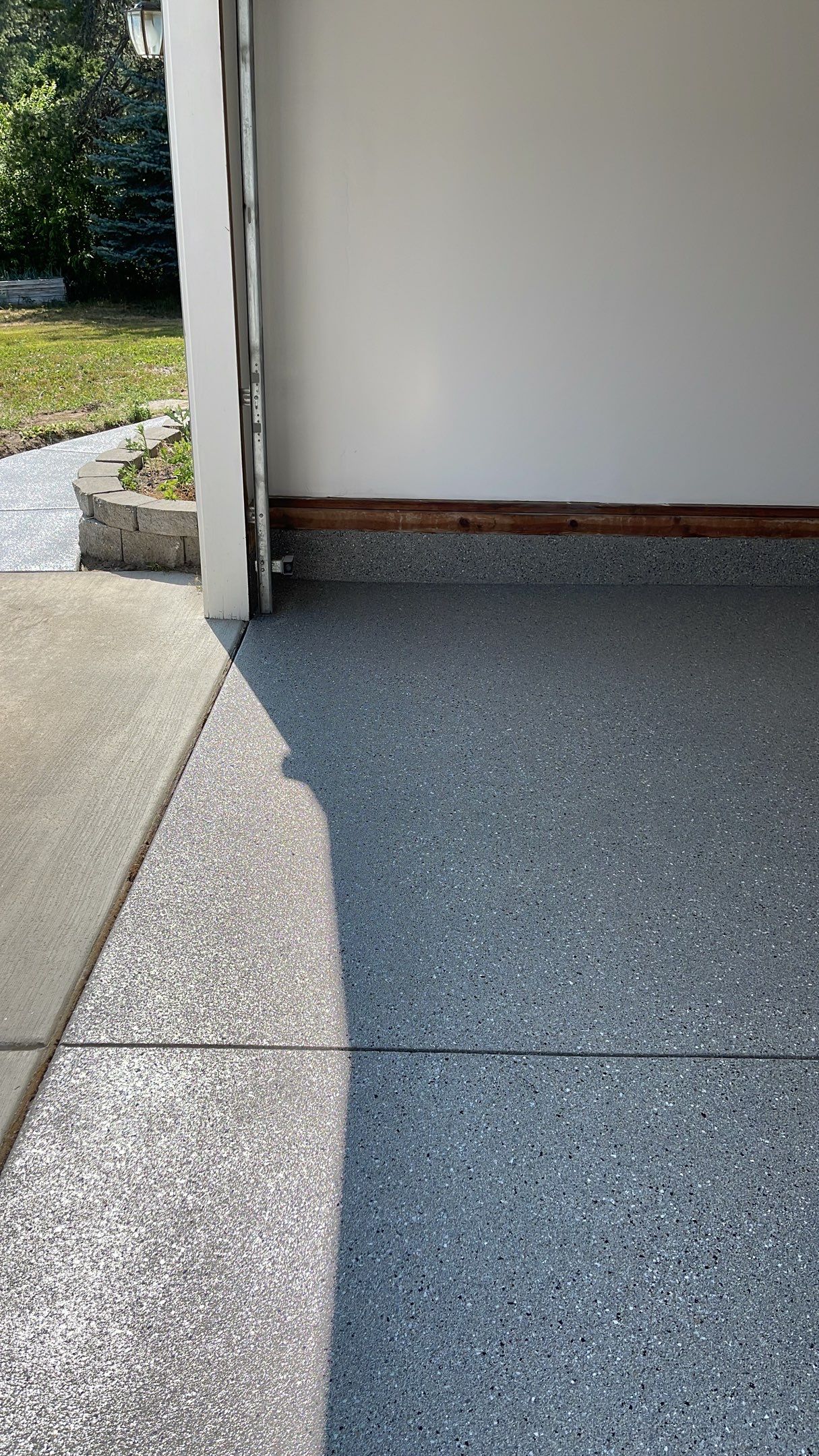 Garage, Walkway and Shop Transformation using Shale Hybrid by Croc Coatings, LLC