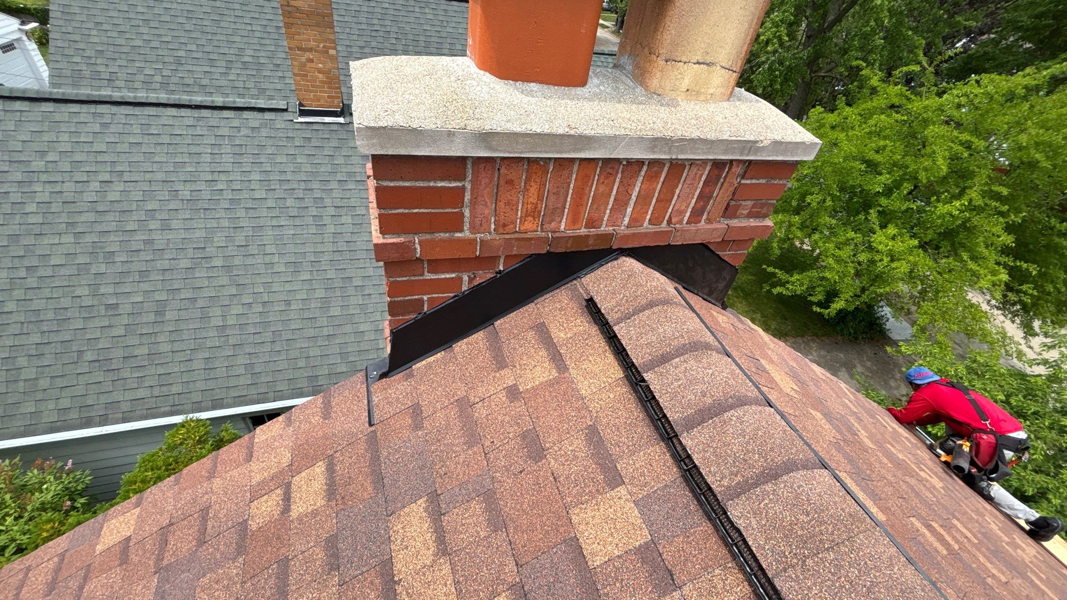 Roof Replacement using Owens Corning Desert Rose by 180 Contractors