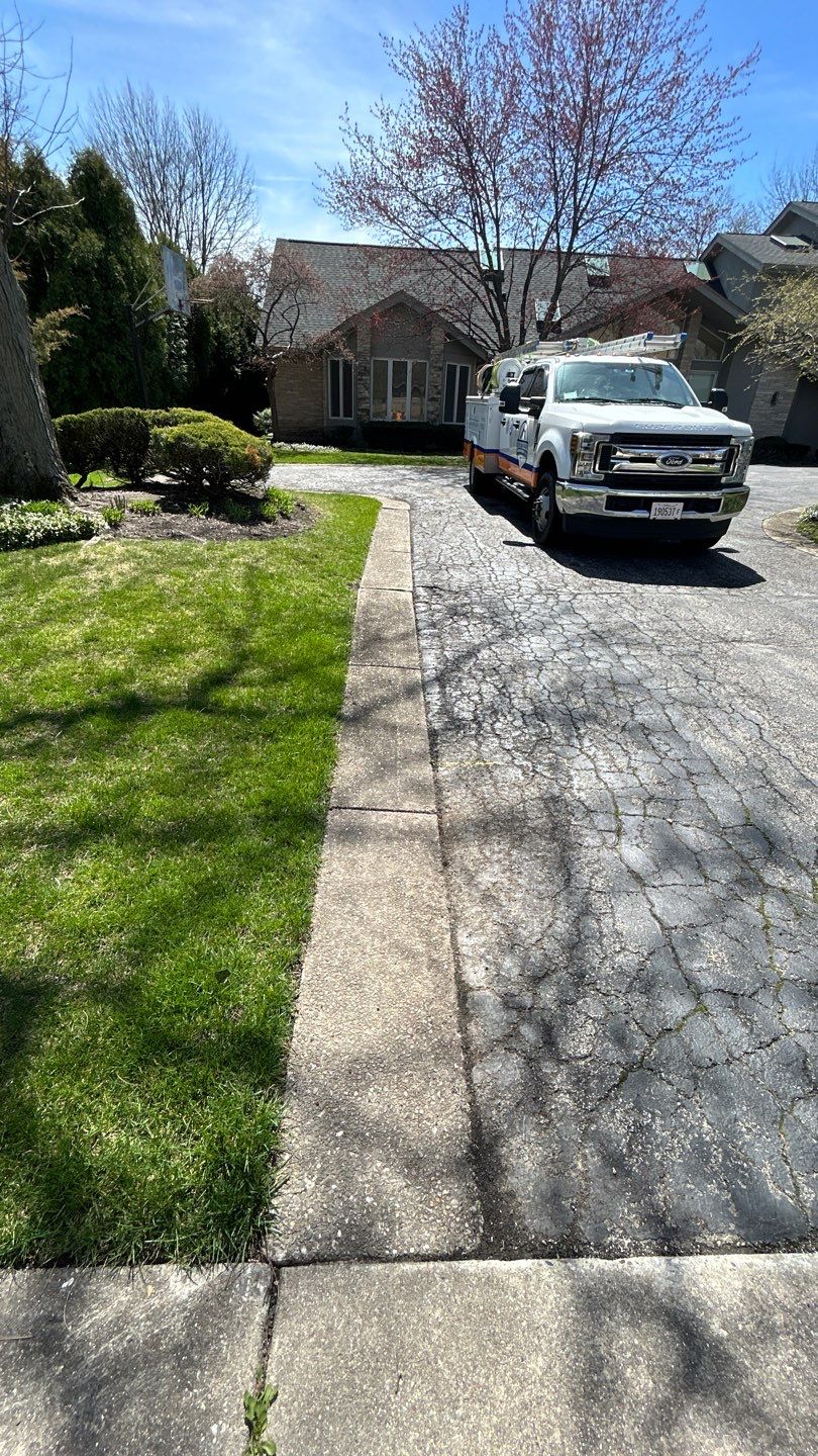 Aggregate Clean and seal using low gloss sealer by Northern Power Washing LLC.