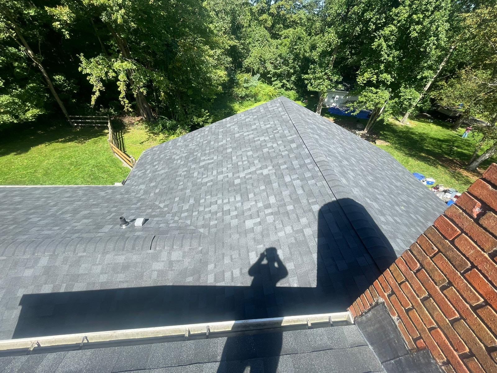 Residential Roofing Installation using Owens Corning TruDefinition Duration AR - Onyx Black & New Siding Using Mainstreet Charcoal Gray by A Plus Exterior