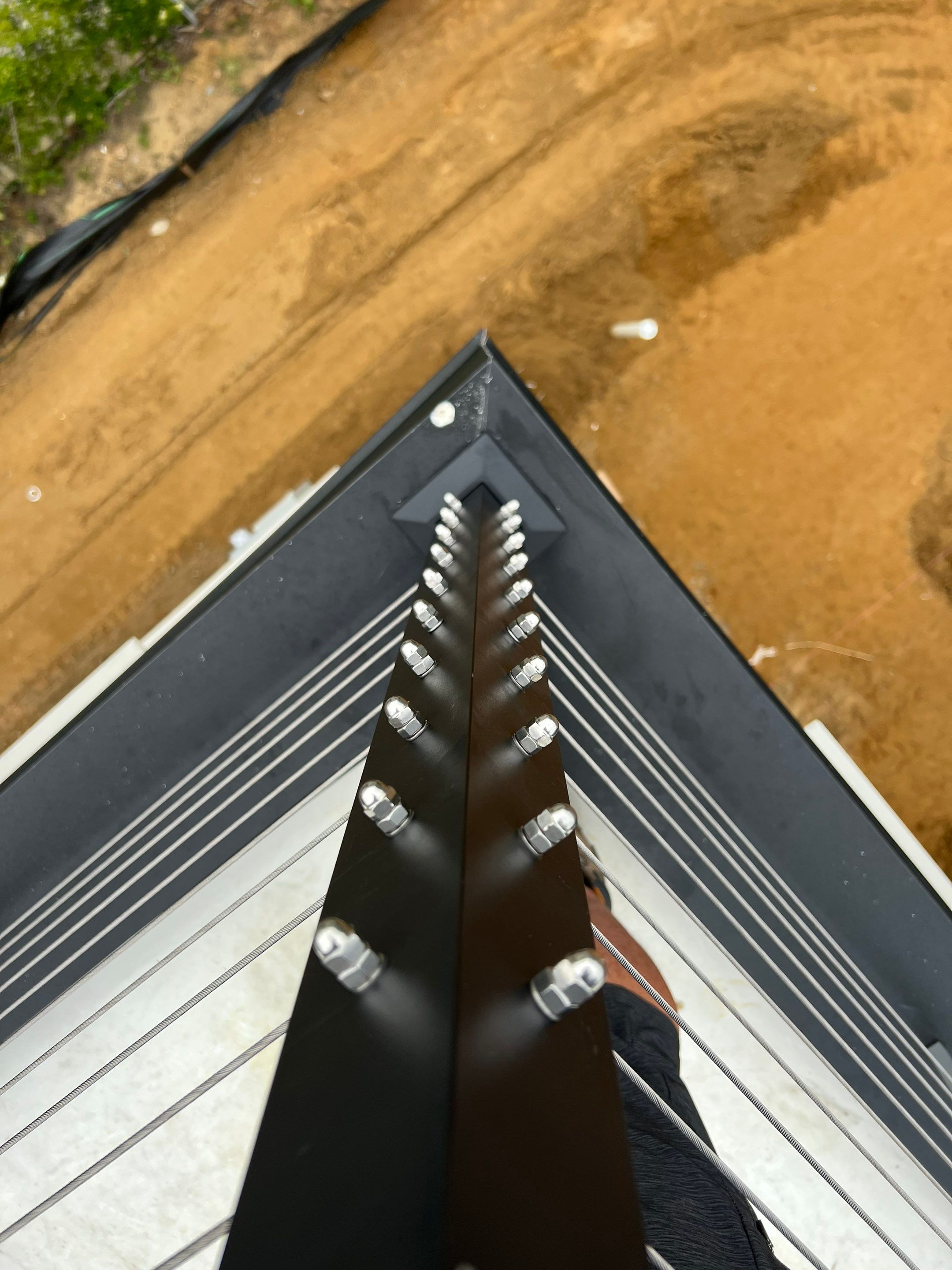Railing install In the Highlands  by deck guardian