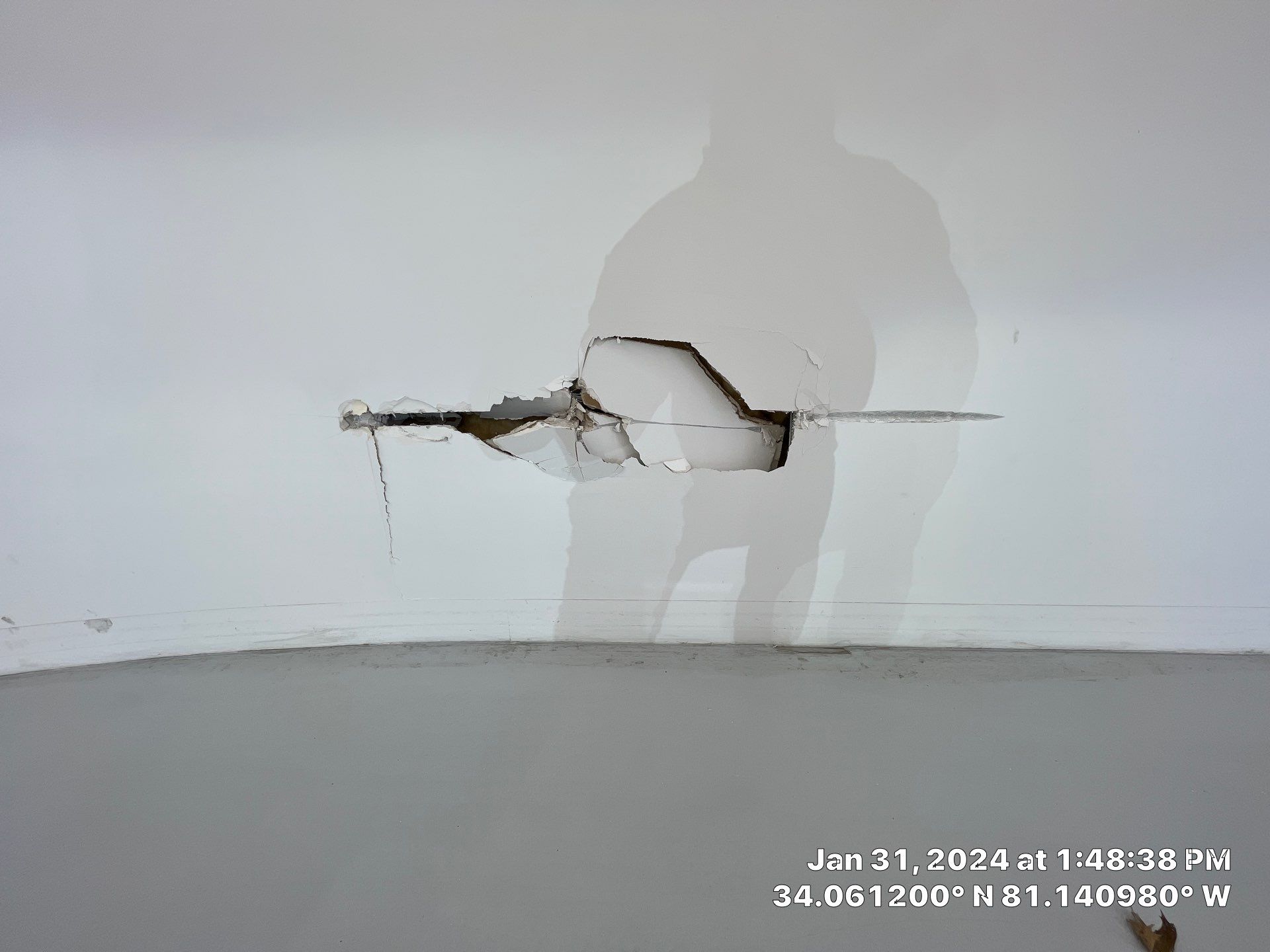 Geaux 2 Guy: Conquering Curved Walls - CarMax Photo Booth Drywall Repair Success! by Thompson Industrial
