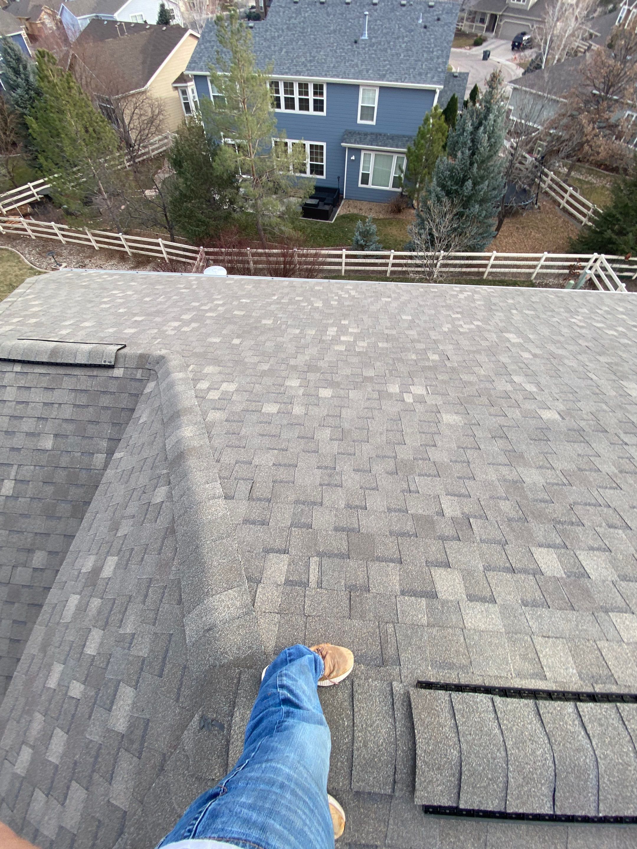 Resdiental Hail Damage Roof Replacement using Atlas Pinnacle Class 4 Impact Resistant "Weathered Wood" color by Black Belt Roofing
