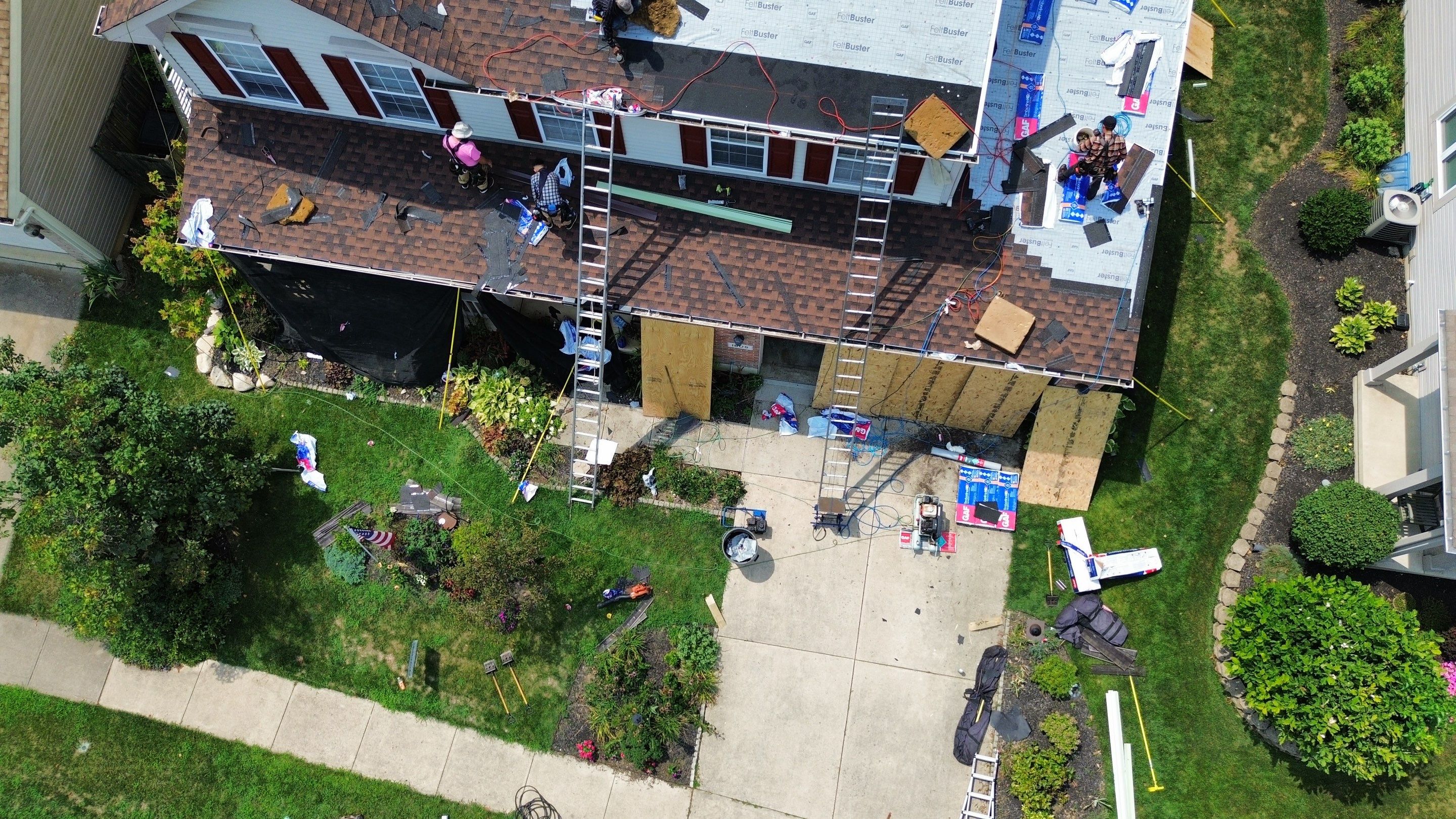 Residential Roofing Installation using Timberline HDZ Shingles - Hickory by RoofX 
