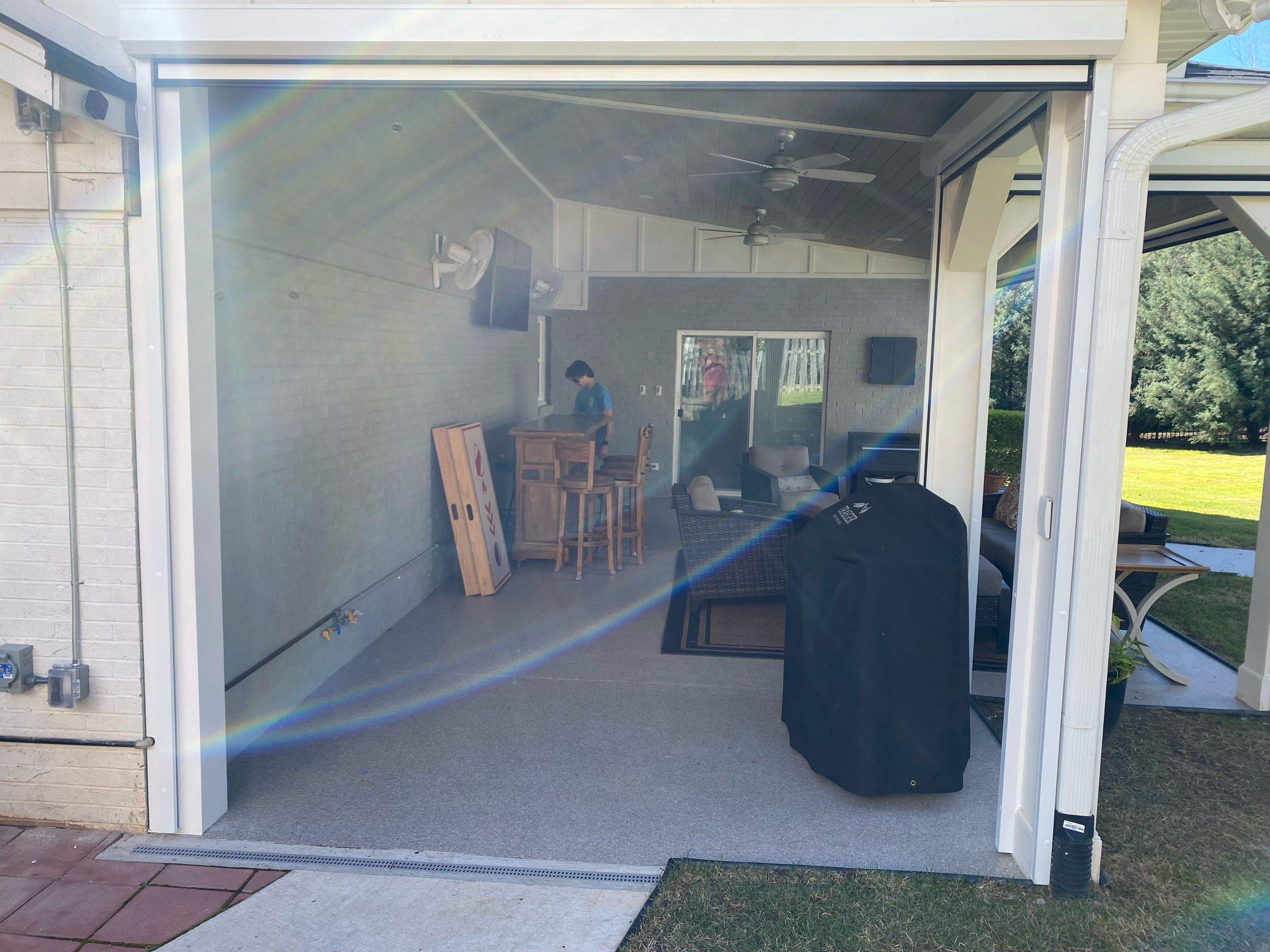 Patio Shades and Interior shade by Southern Traditions Window Fashions