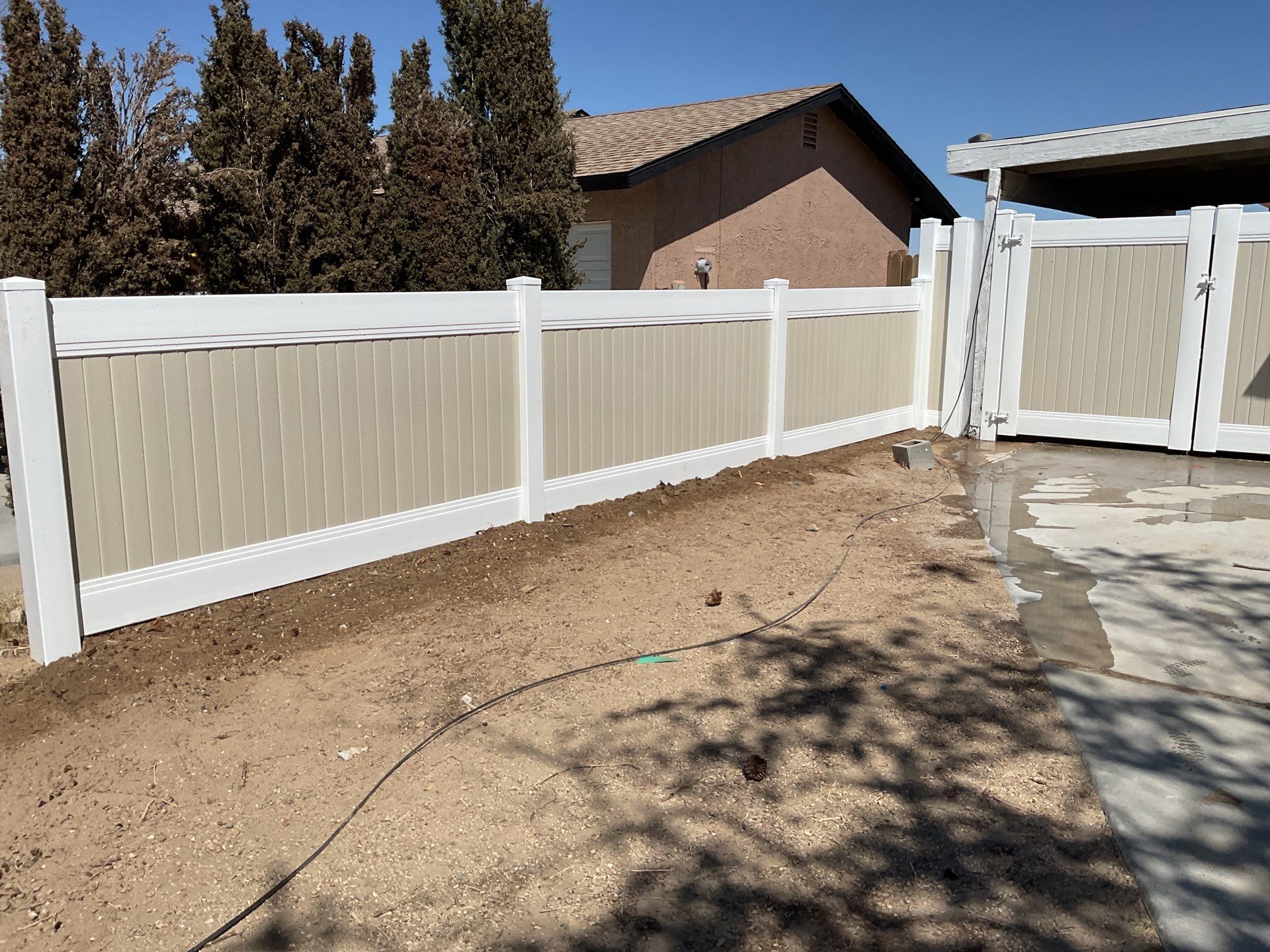 Fence Installation using Vinyl by Fence Guys Inc.