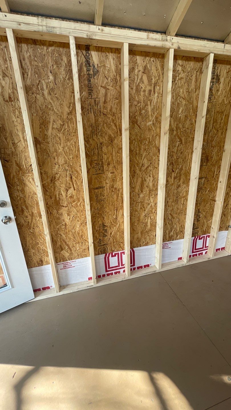 Outdoor Office Shed Interior Remodel in Longwood: From Drywall to Paint by HandyMangum
