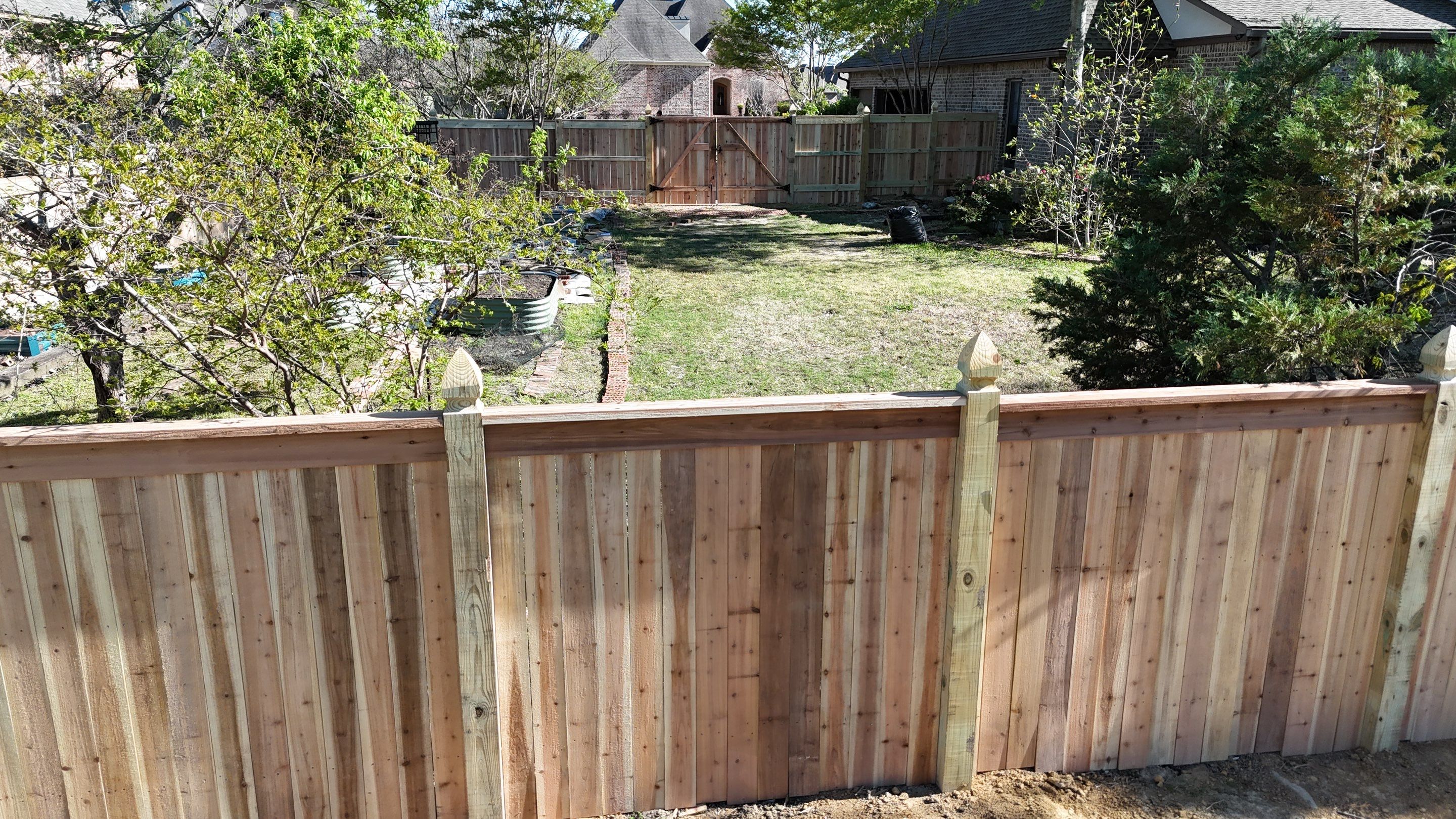 6’ Cedar Good Neighbor 6x6 French Gothic by Roberson Construction LLC