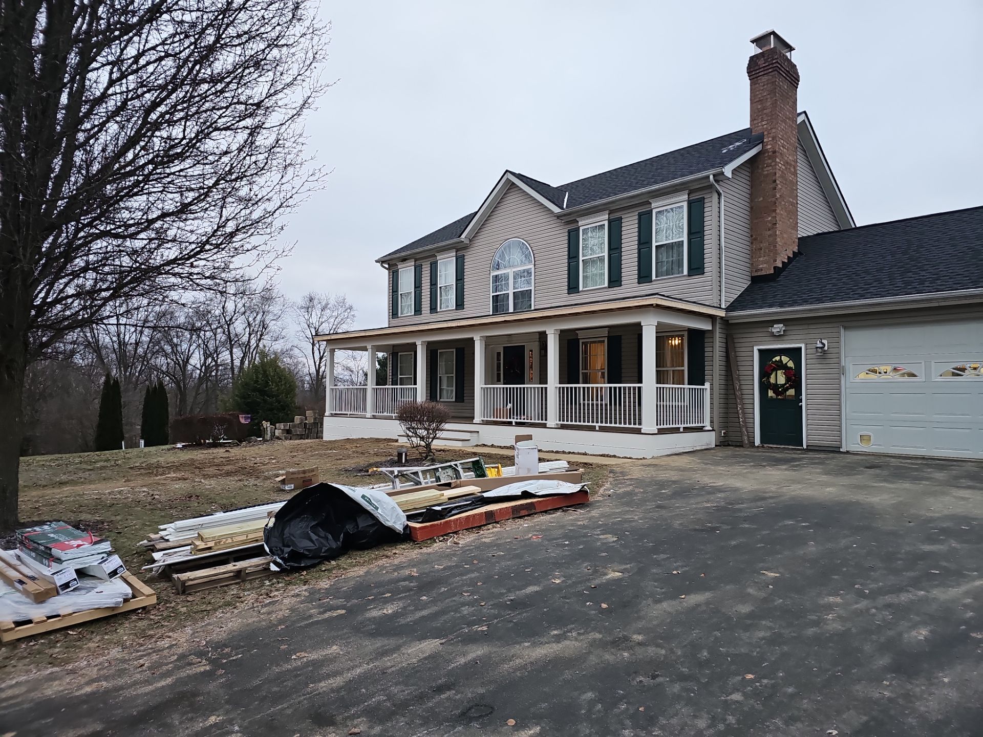 Porch by Cousins Roofing Siding & Decks