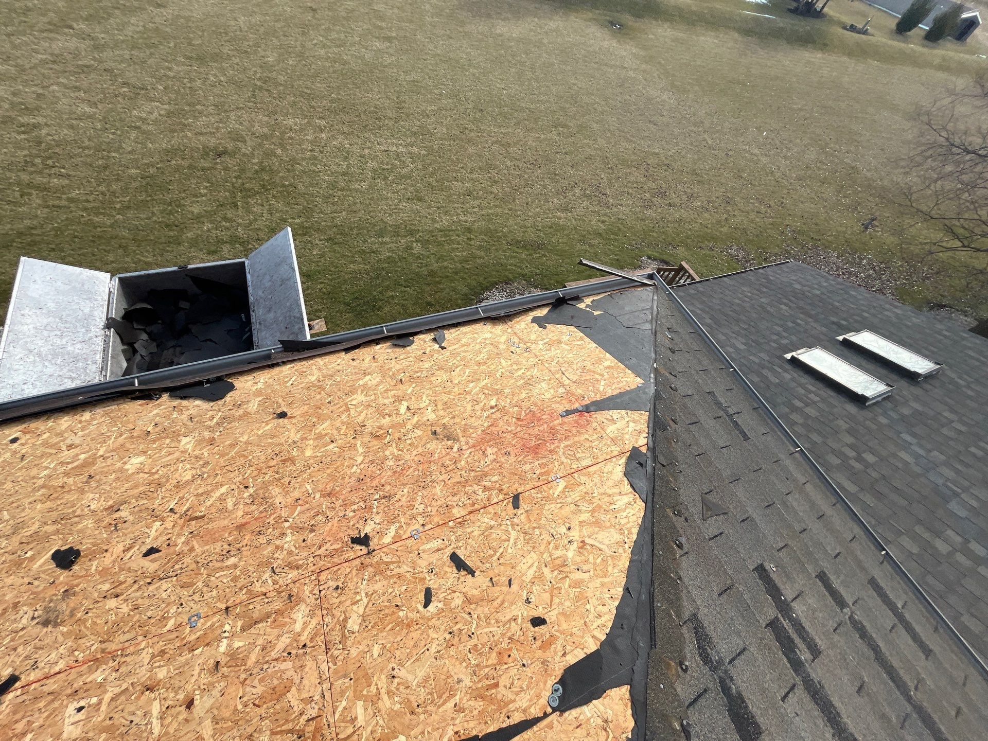 Residential Roofing Installation using GAF Timberline HDZ Weathered Wood by Nitro Roofing and Construction