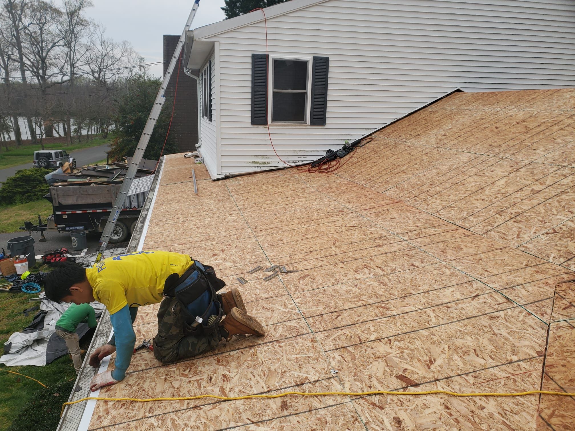 Roof Installation using GAF Timberline HDZ by ExteriorPros