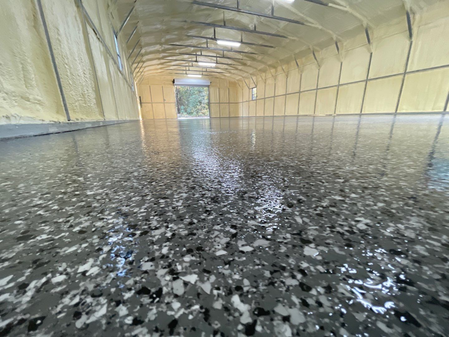 Metal Building/Kennel in Williston, FL in Smoke by Cross Creek Concrete Coatings