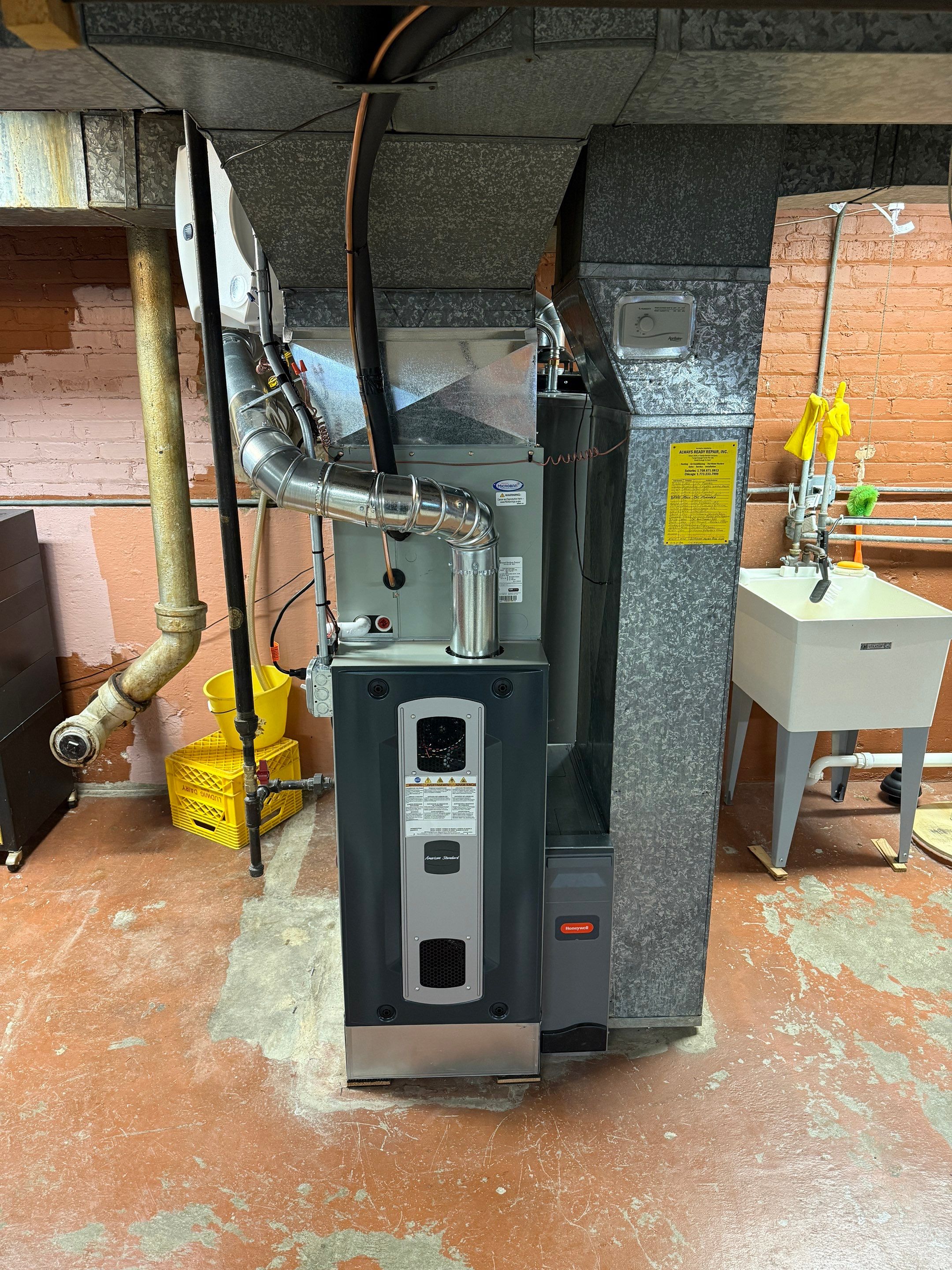 Furnace and AC Installation with Humidifier by Always Ready Repair