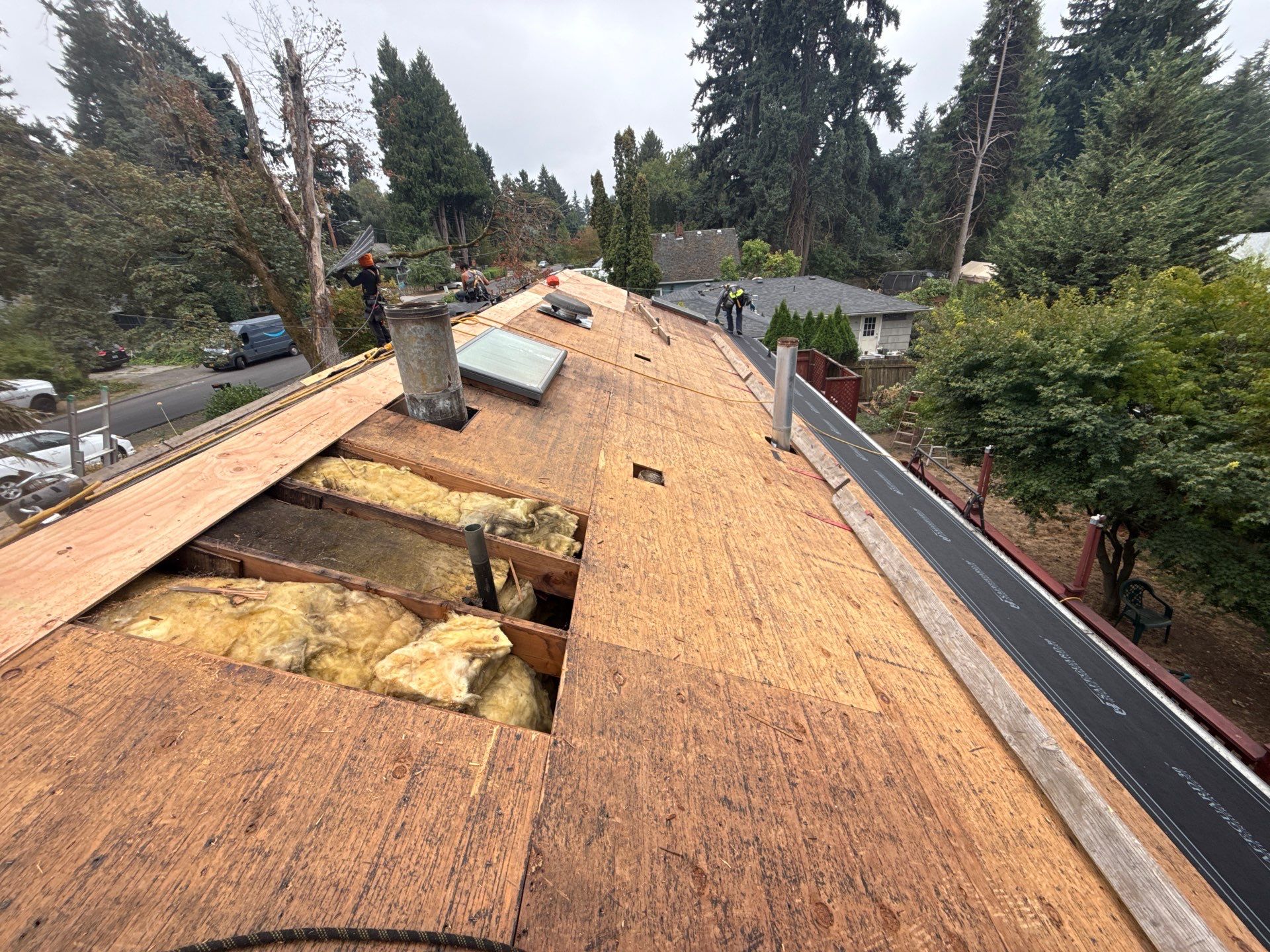 Project in Milwaukie by Tom Leach Roofing