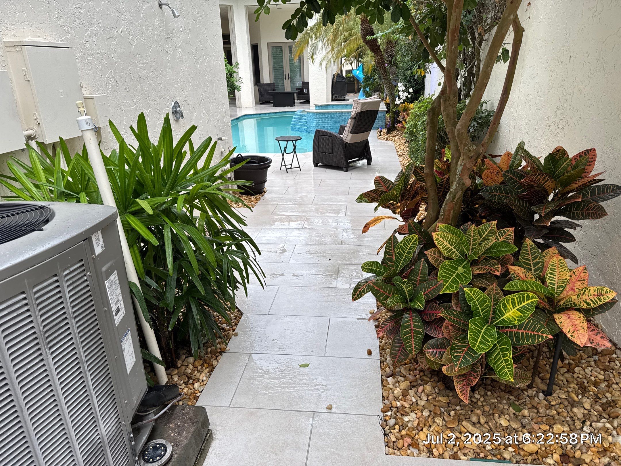 Pool Deck/Landscape/landscape lighting/pool coping/porcelain pavers/Pelican Marsh by Old Town Pavers Llc