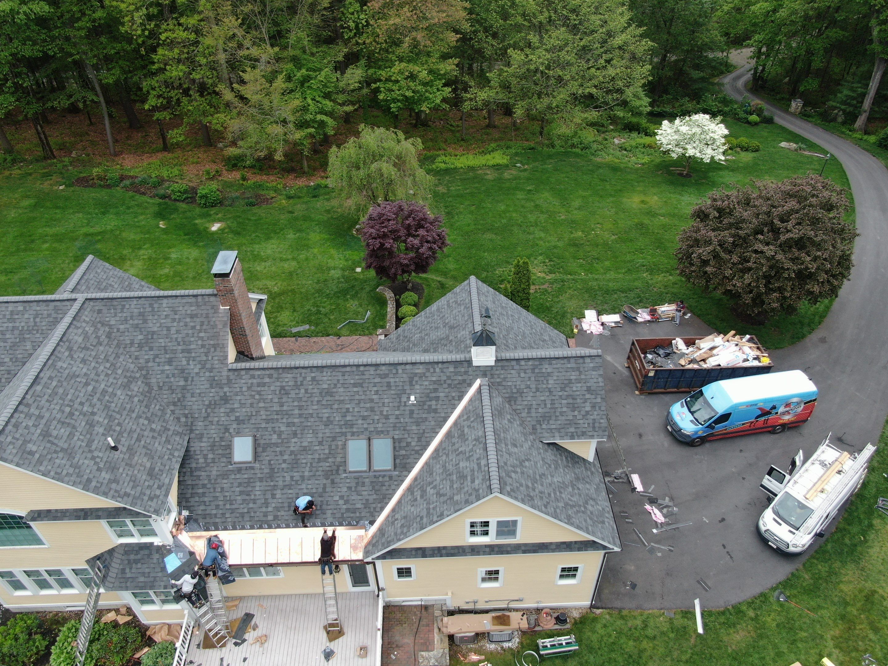 Roof Replacement with Owens Corning Shingles and Copper Flashing by Mighty Dog Roofing of Greater Middlesex County