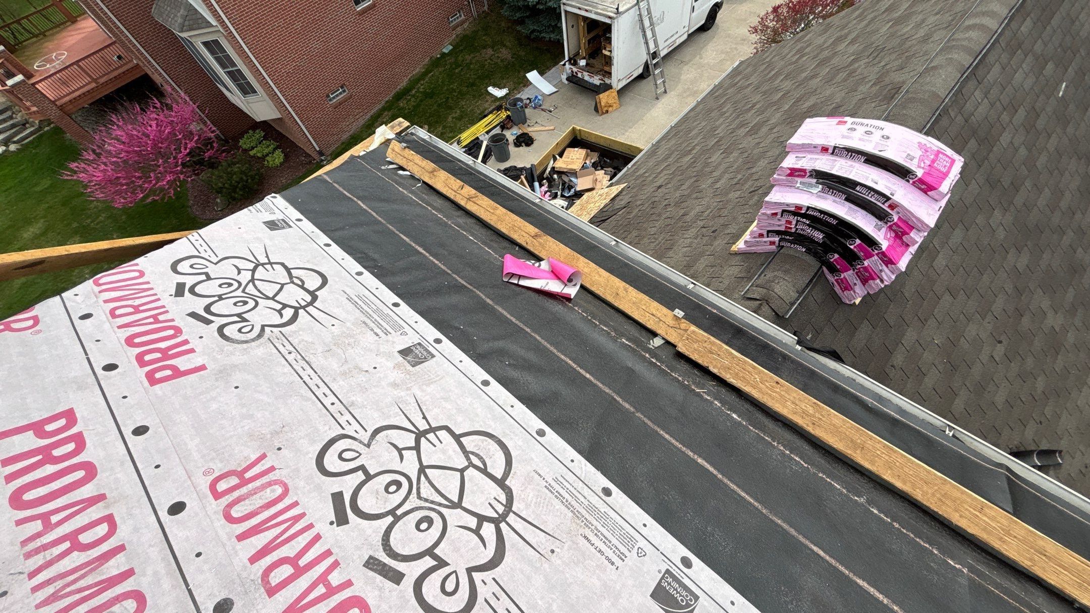 Roof Replacement using Owens Corning Onyx Black by 180 Contractors