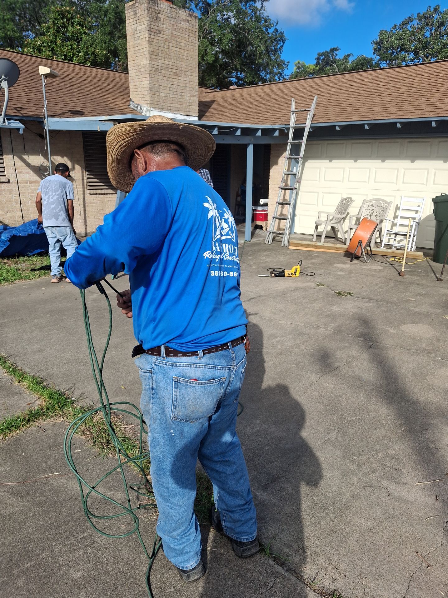 Chimneys need a Cricket.  by Bayfront Roofing and Construction