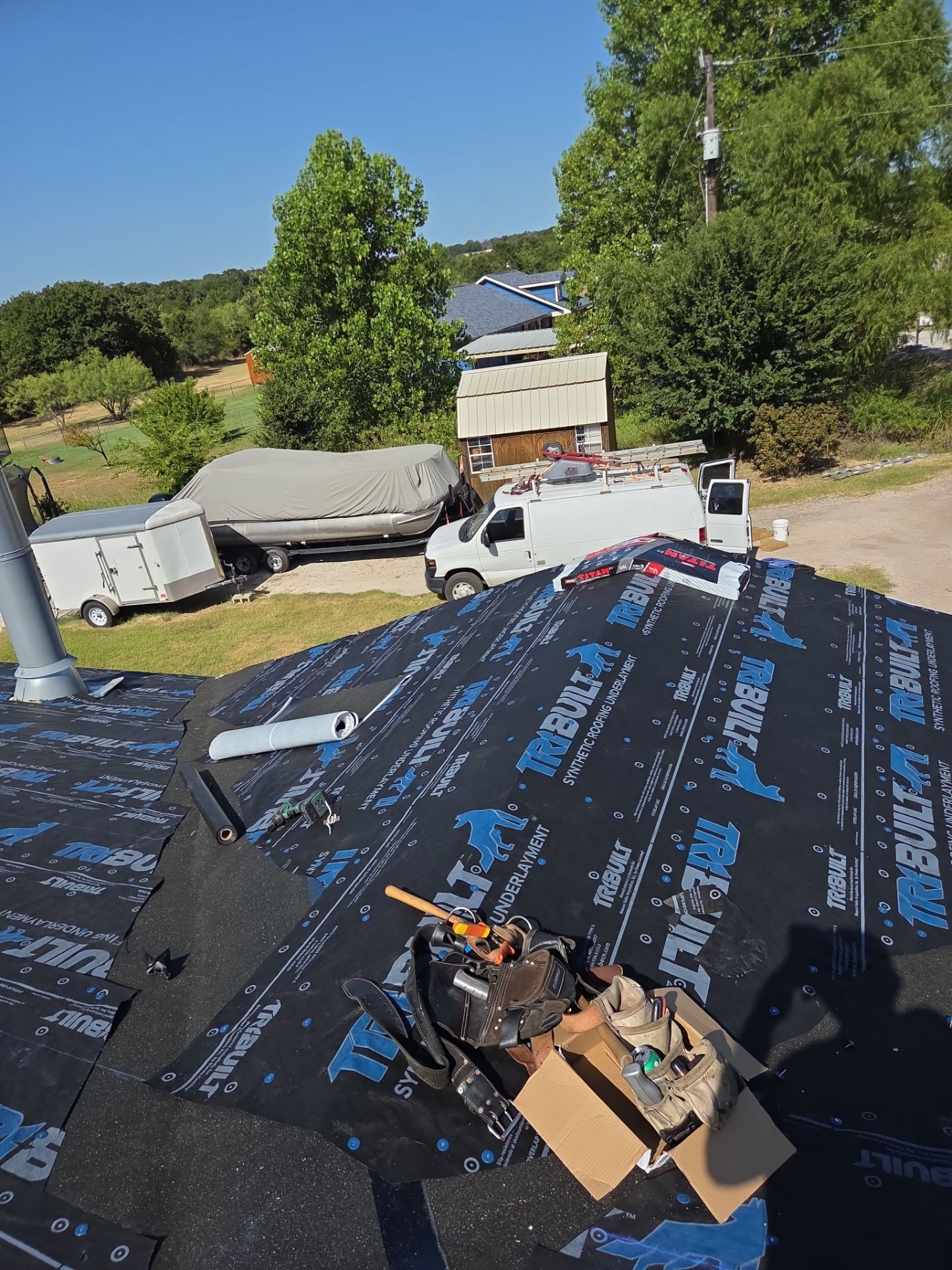 Project in Weatherford by Lonestar Roofing and Restoration LLC.