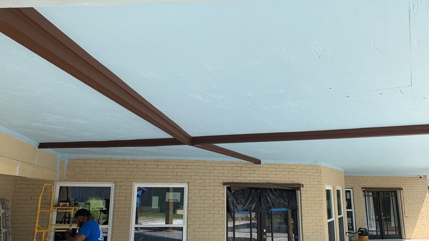 Beautiful pool side build by Bayfront Roofing and Construction