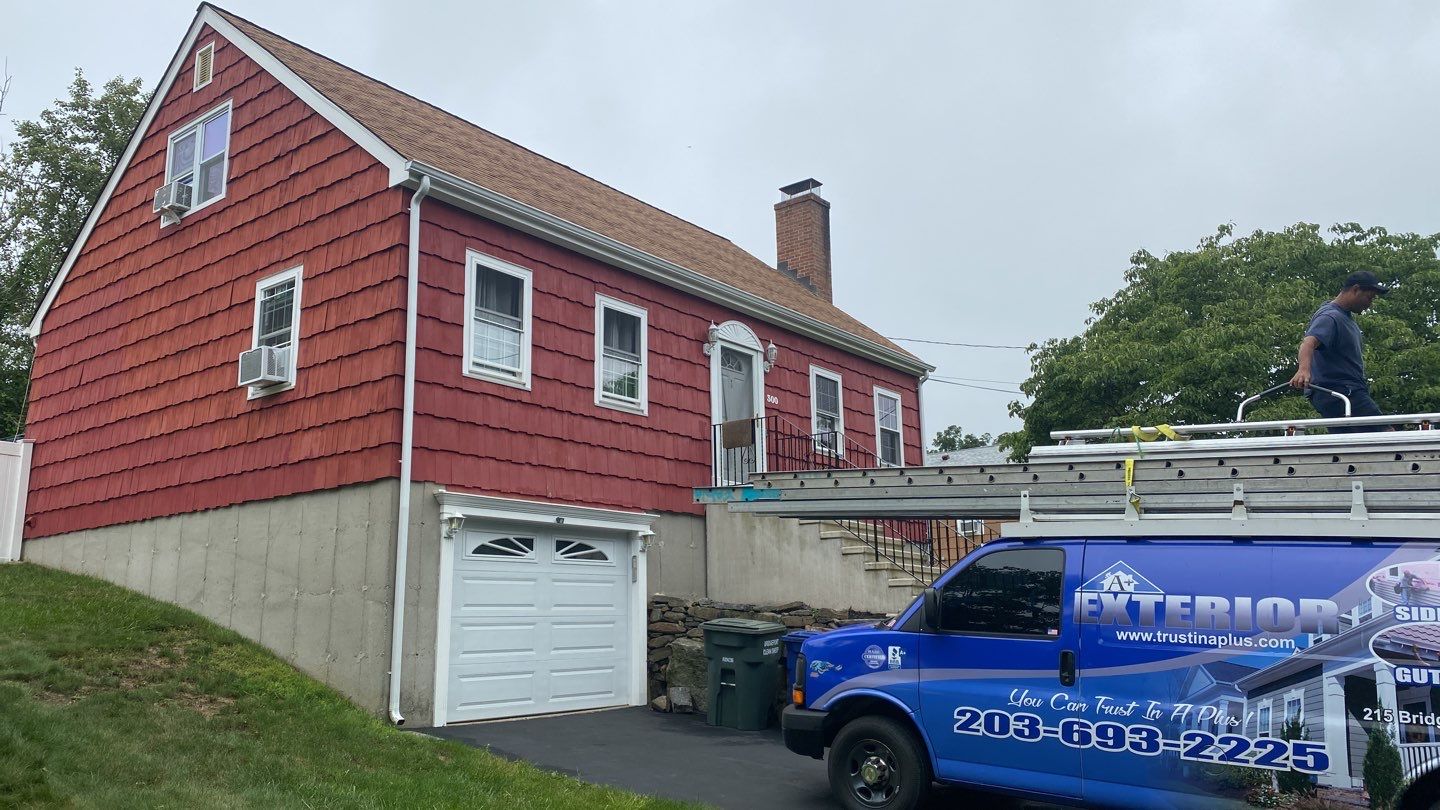 Siding Installation using Royal Building Products Rustic Red by A Plus Exterior