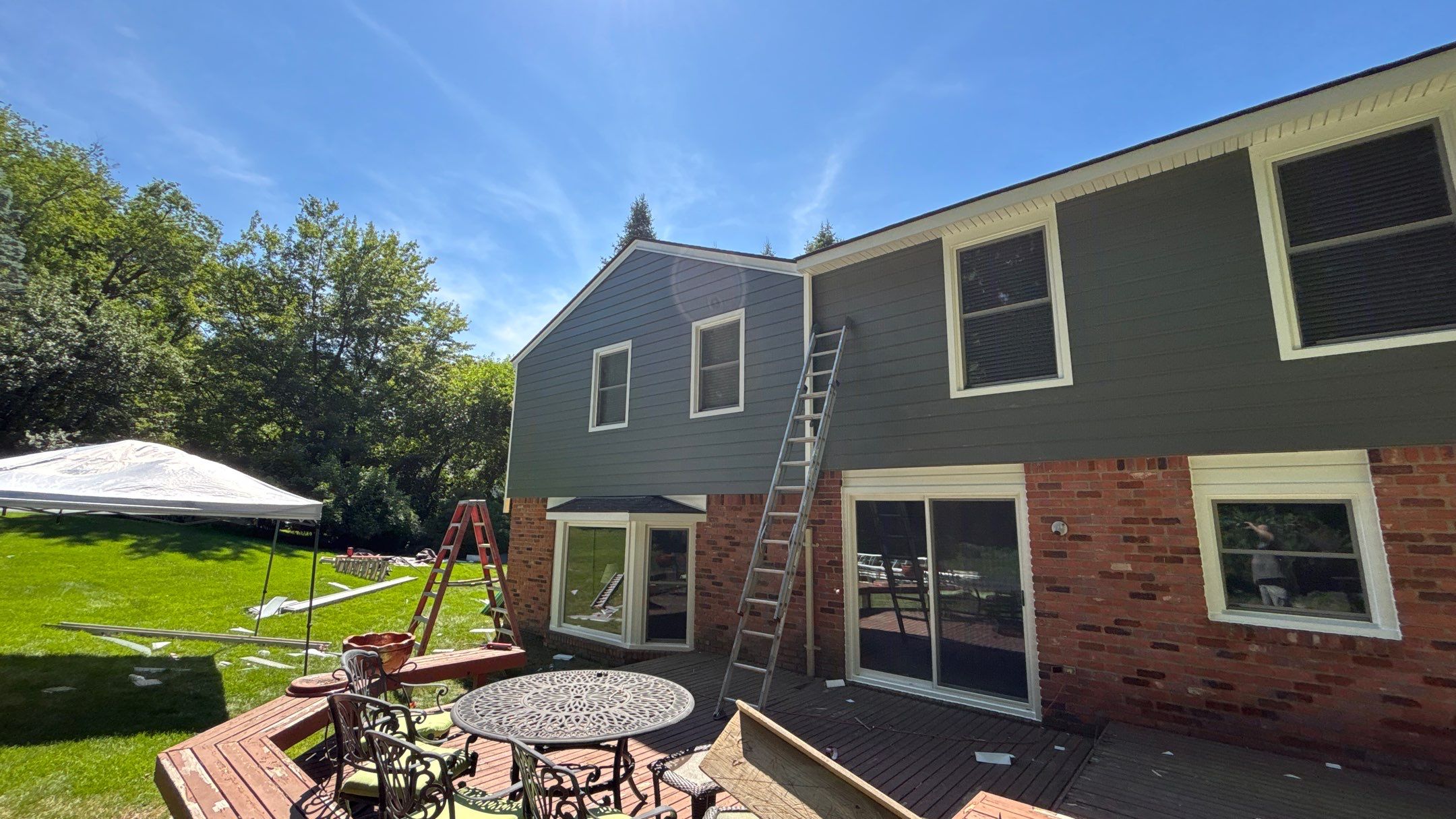 Siding Replacement using Alside Deep Moss by 180 Contractors
