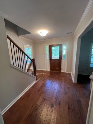 Dark Hardwood Floor Installation and Interior Painting in Marietta