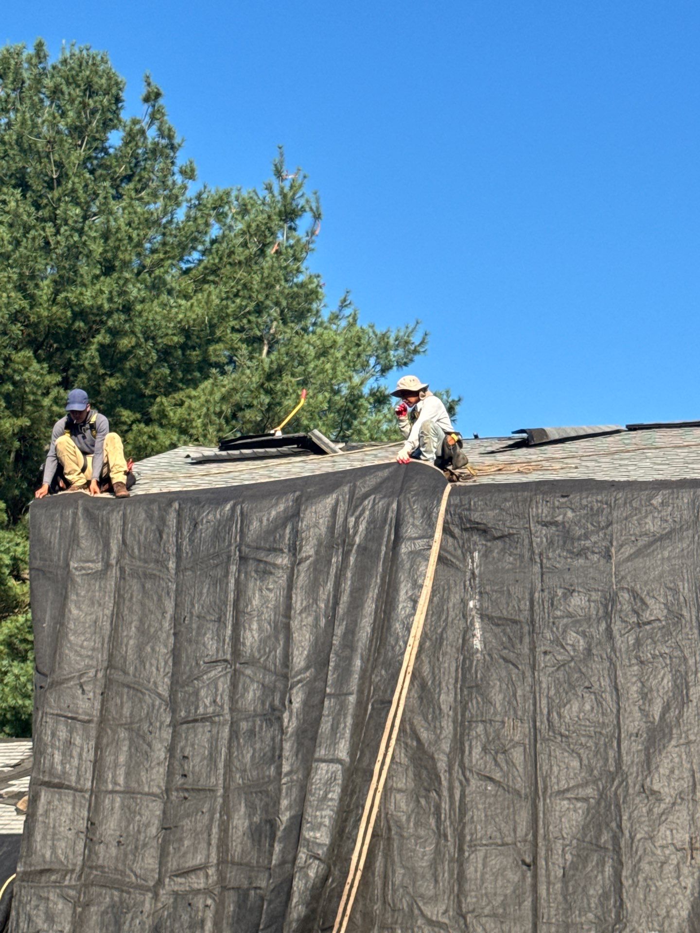 Complete Roof Replacement with Chimney Flashing, Gutter Guard System, and Vinyl Siding Repairs by Mighty Dog Roofing of Greater Middlesex County