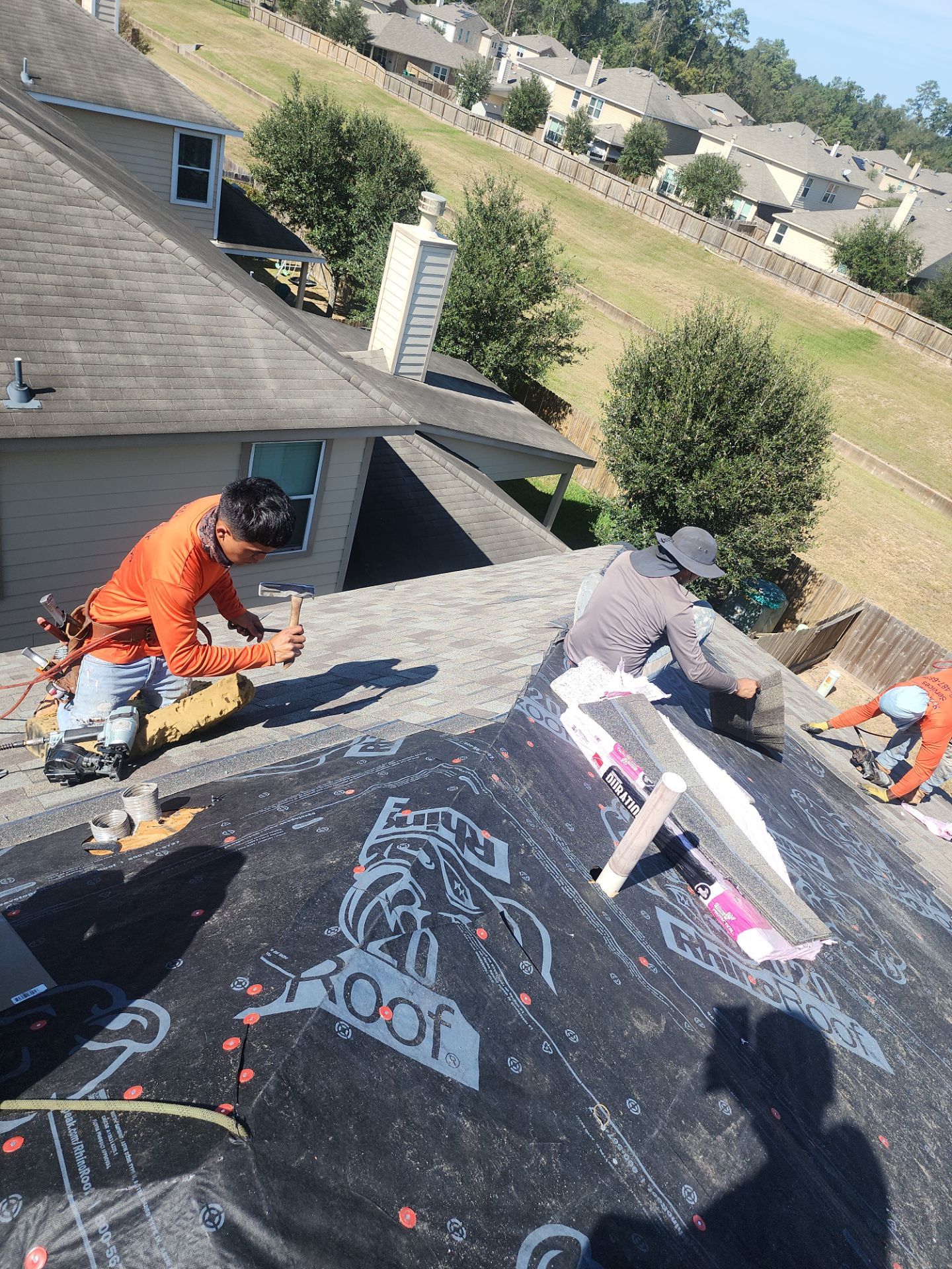 Residential Roofing Installation using Owen's Corning Duration (Lifetime) Shingles by Roof Repair Company