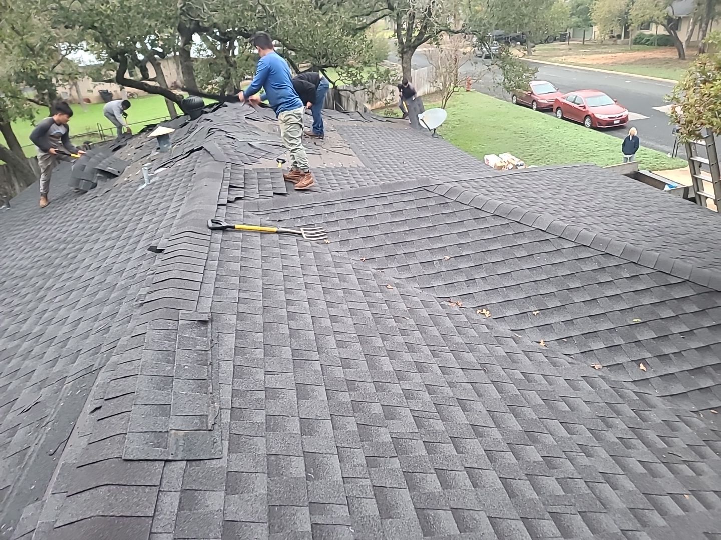 Complete Roofing Replacement With Malarkey Vista Shingles in Fredericksburg by Caliber Restoration LLC