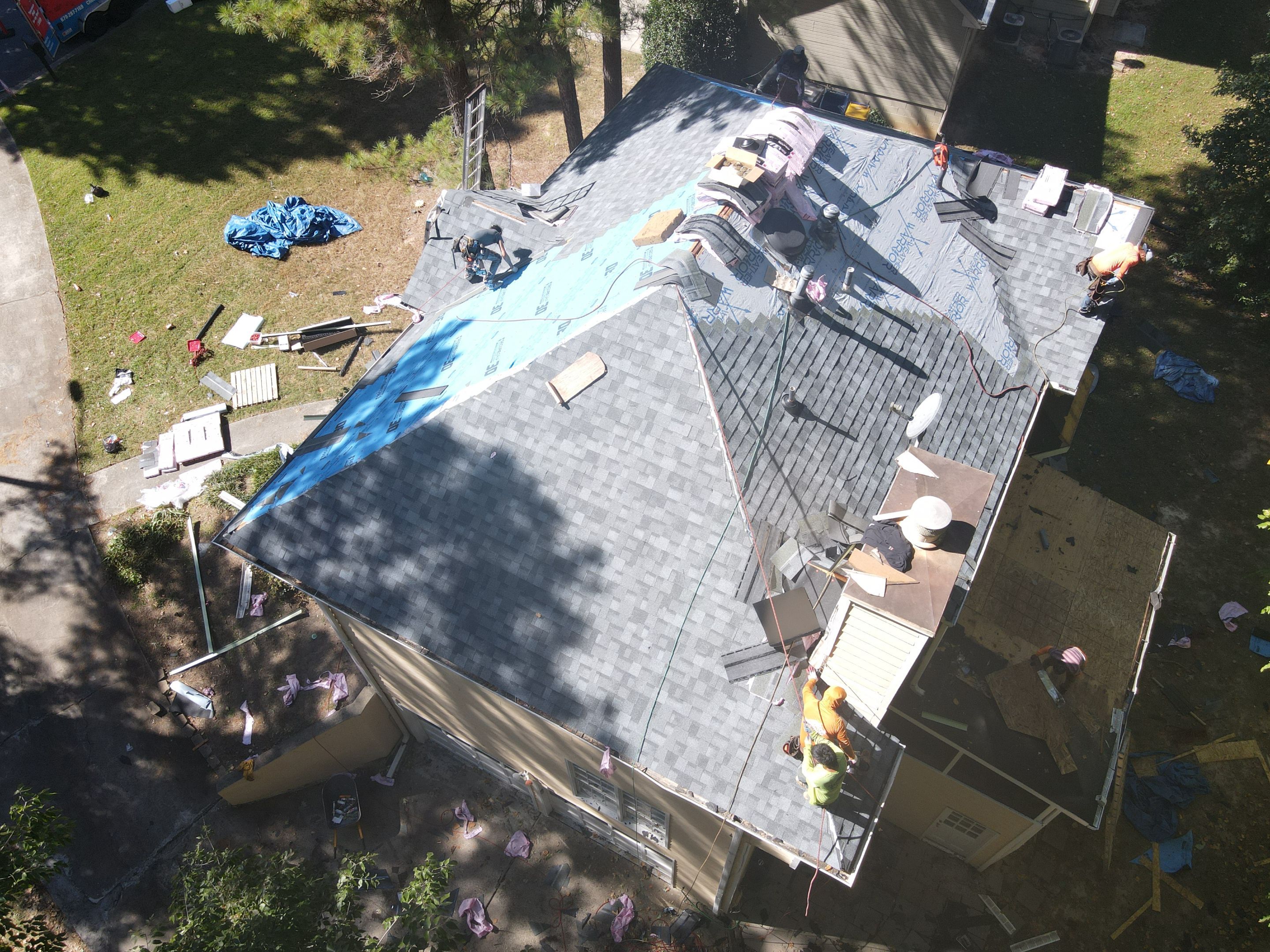 Residential Roofing Installation using Owens Corning by Inspector Roofing and Restoration