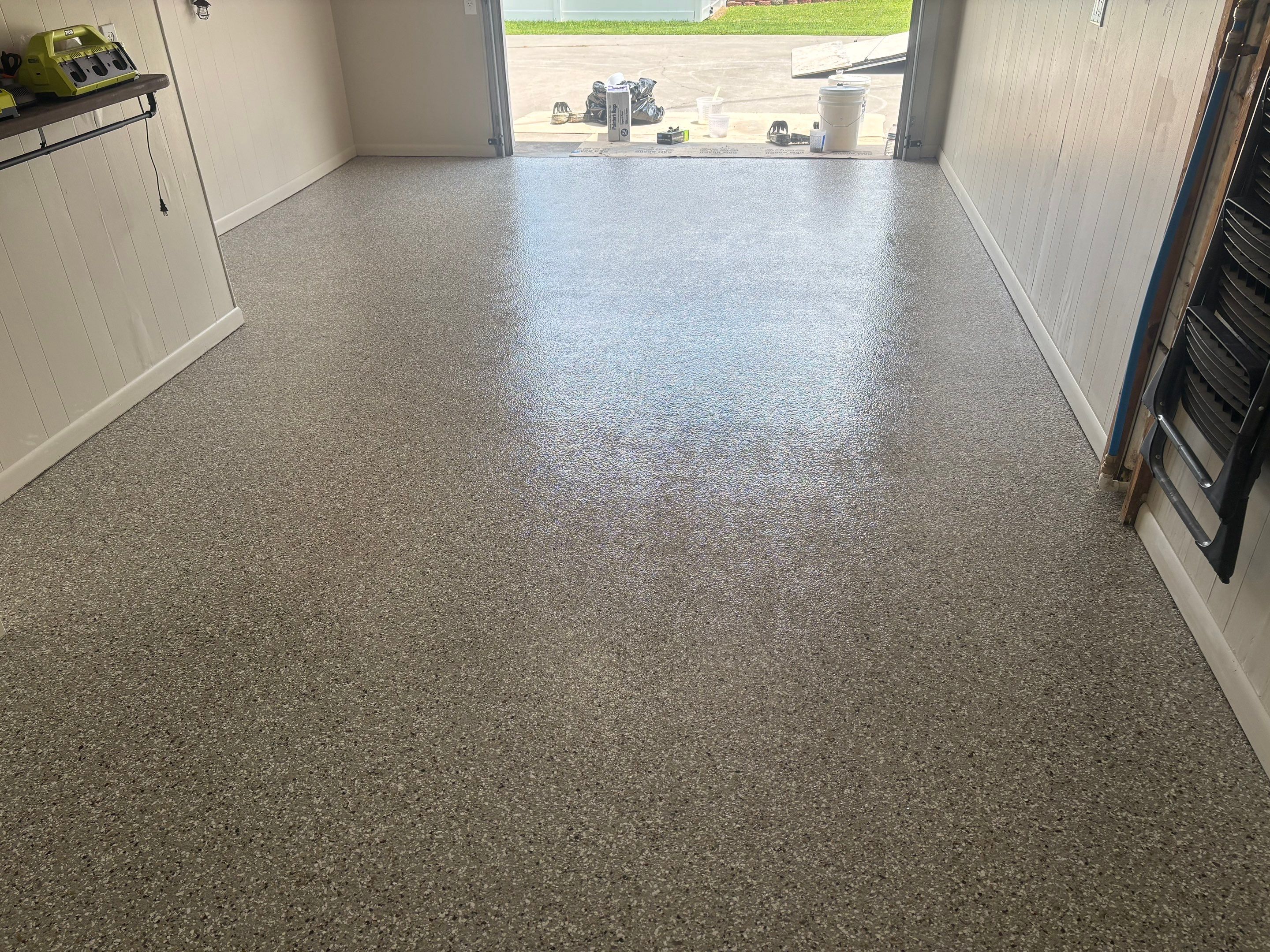 Garage Using Creekbed by Elite Floor Solutions