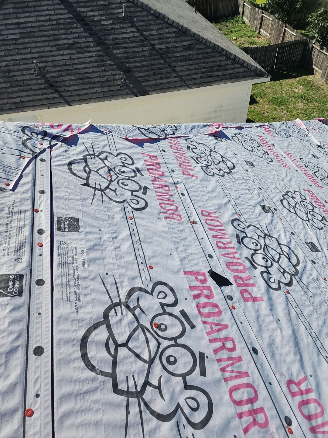 Residential Roofing Installation using Owen's Corning Duration (Lifetime) Shingles by Roof Repair Company