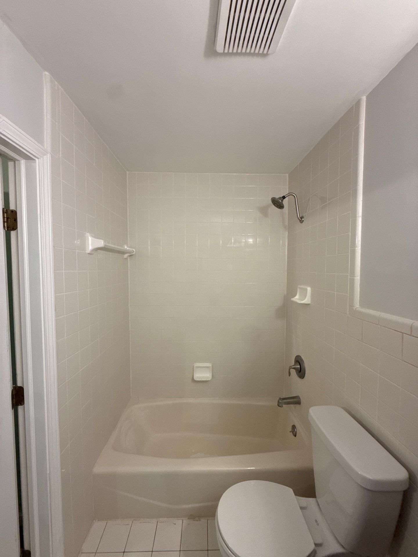 Tub-to-Shower Conversion in Traverse City Featuring Marble Pattern Wall Panels by Rainbow Seamless Systems