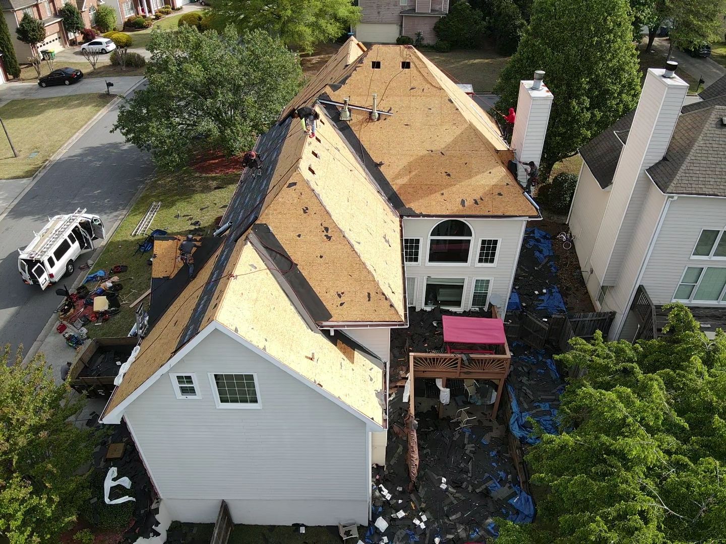 Residential Roofing Installation using Owens Corning by Inspector Roofing and Restoration