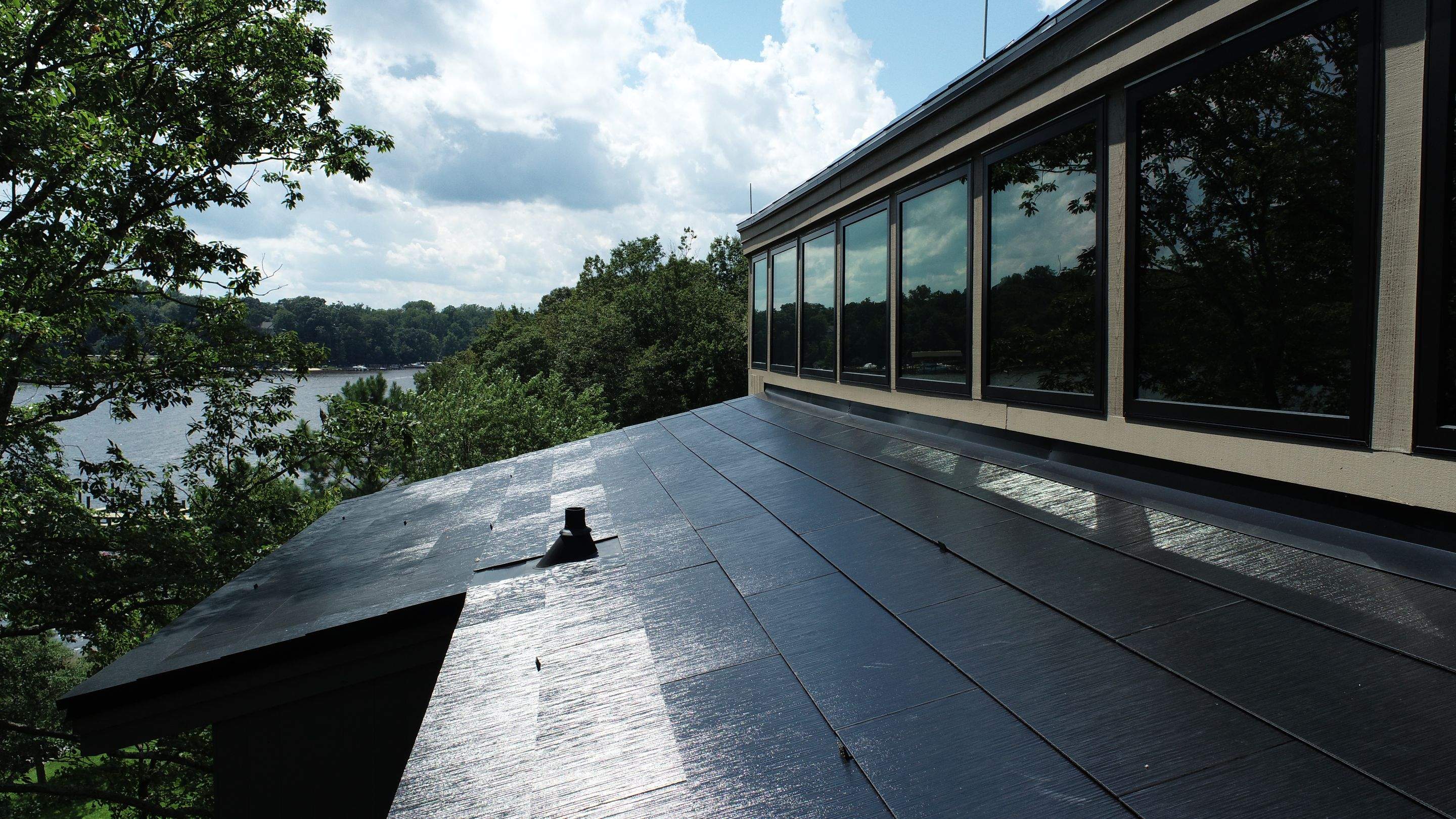 Tesla Solar Roof install Severn River by American Home Contractors