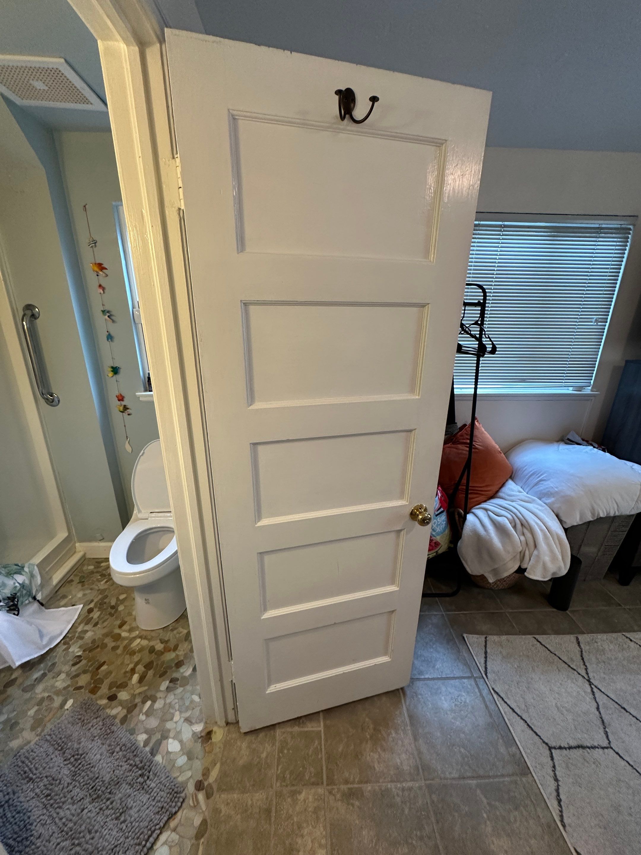 Bathroom-drywall repair and repaint by Herrera’s Bay Area Painting inc.