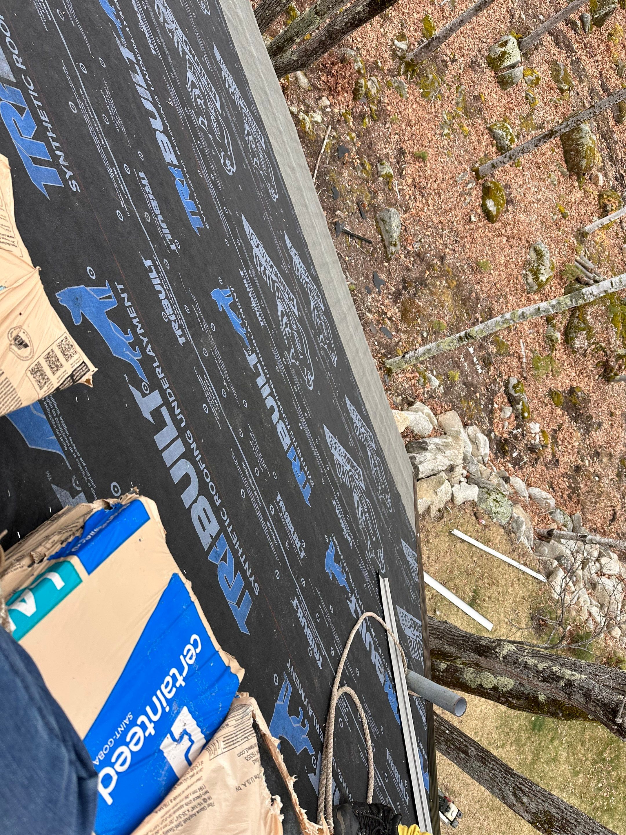 Asphalt Shingle Roof Replacement for Raymond Lakefront A-Frame Cabin by Tall pine roofing