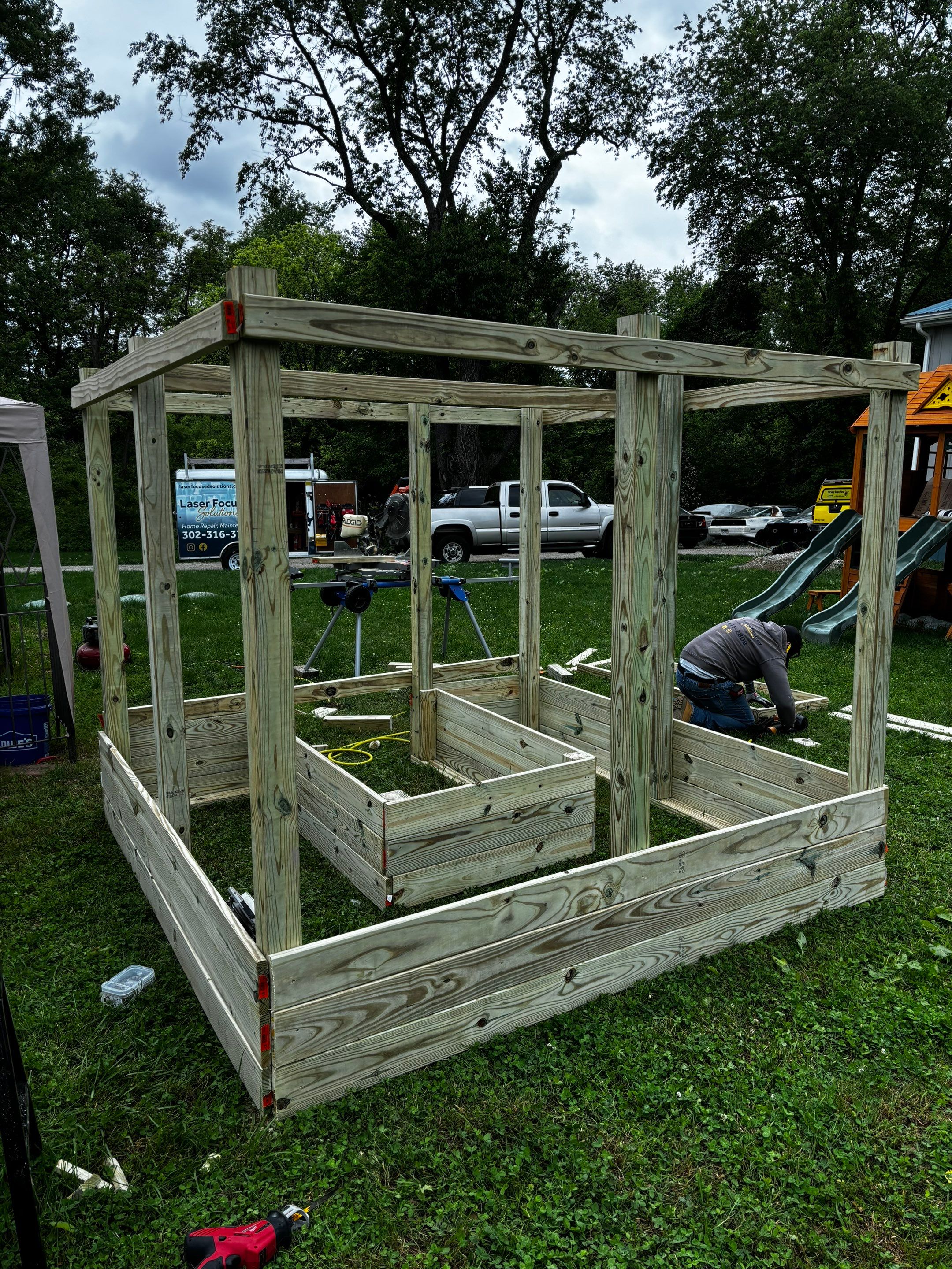 Garden build out by Laser Focused Solutions LLC