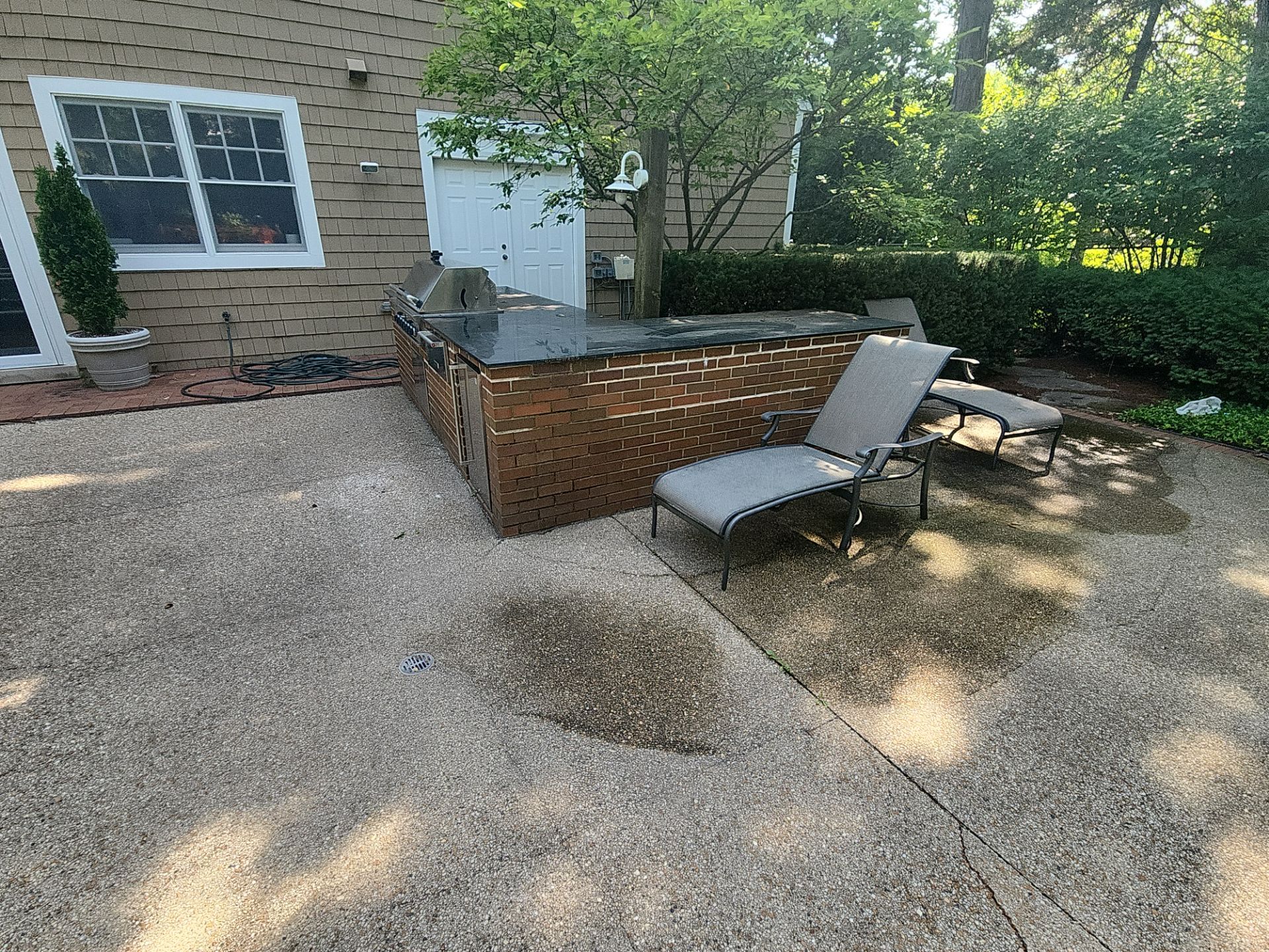 Highland Park brick cleaning by Northern Power Washing LLC.