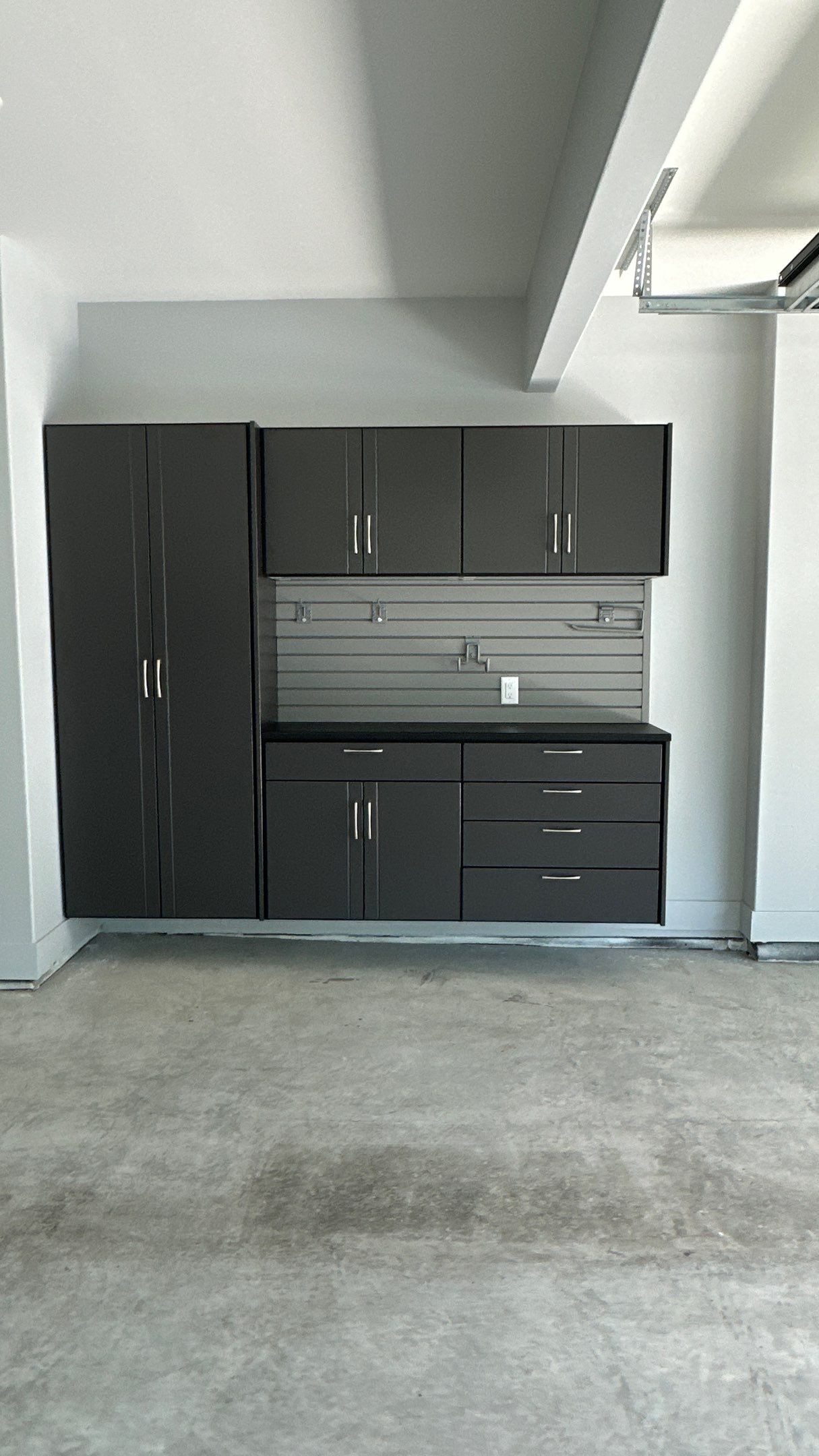 Ladd M. went with pewter powder on his garage cabinets by Banner Garage