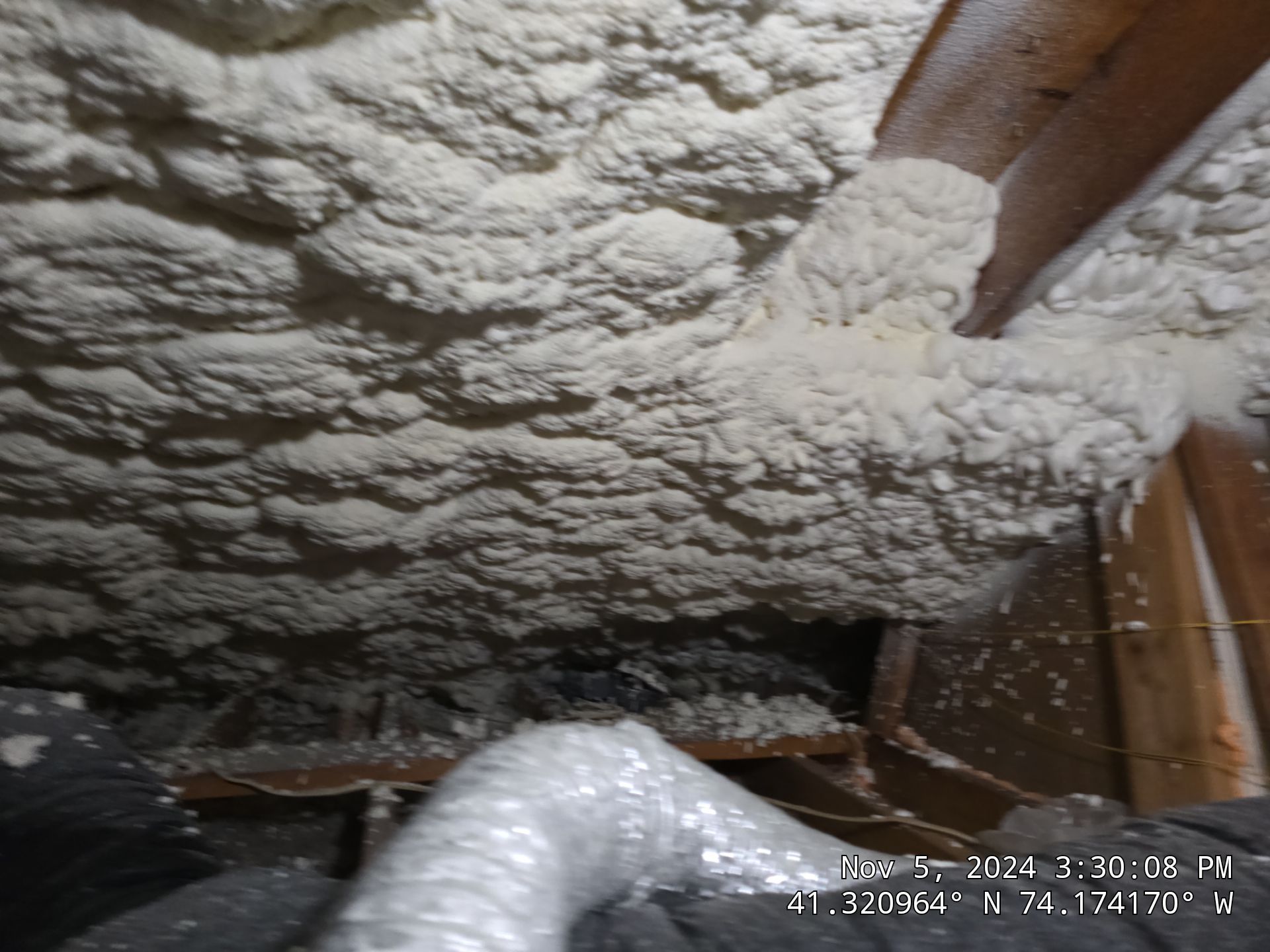 Attic Insulation using open cell spray foam by NYS Foam & Energy